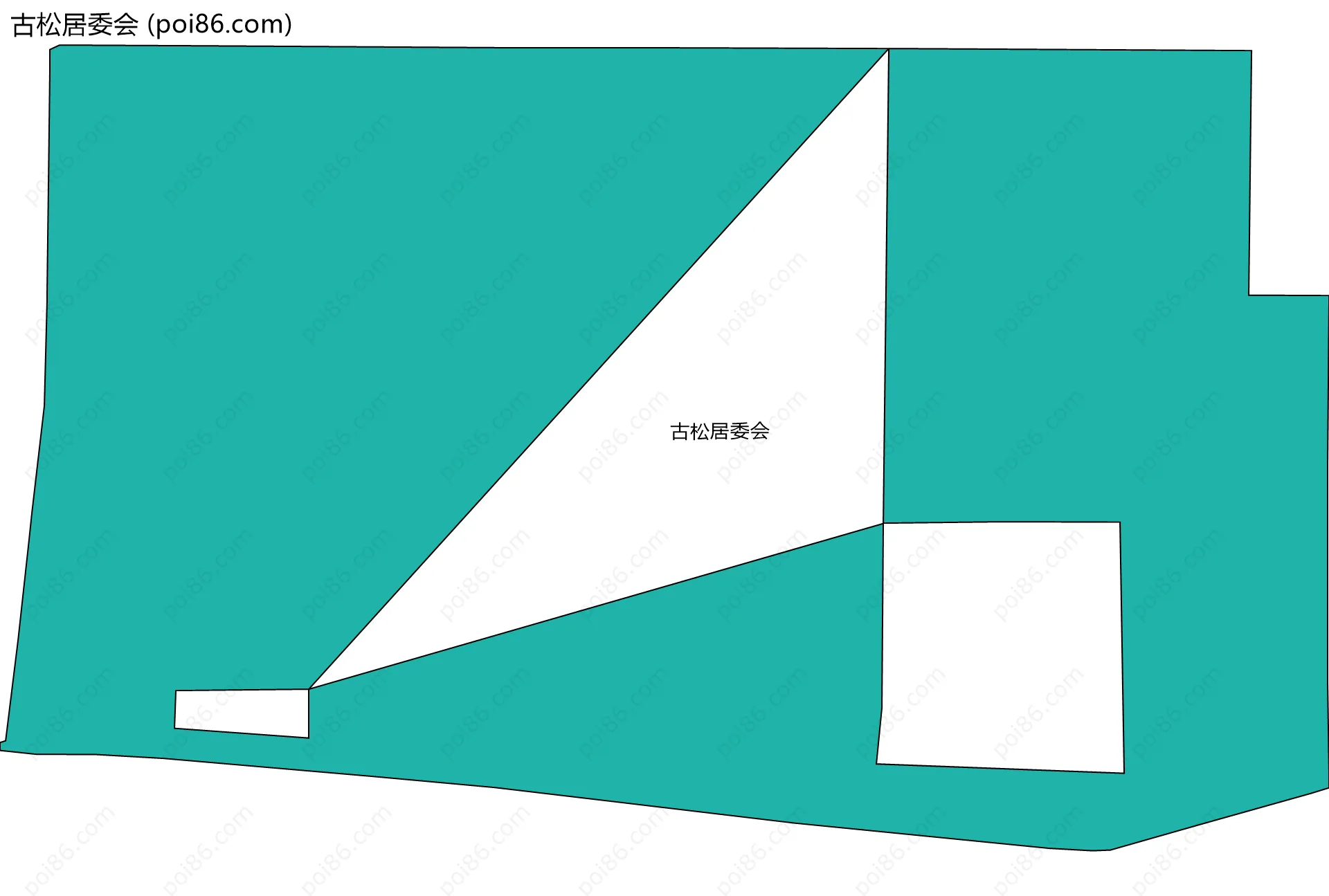 古松居委会边界地图