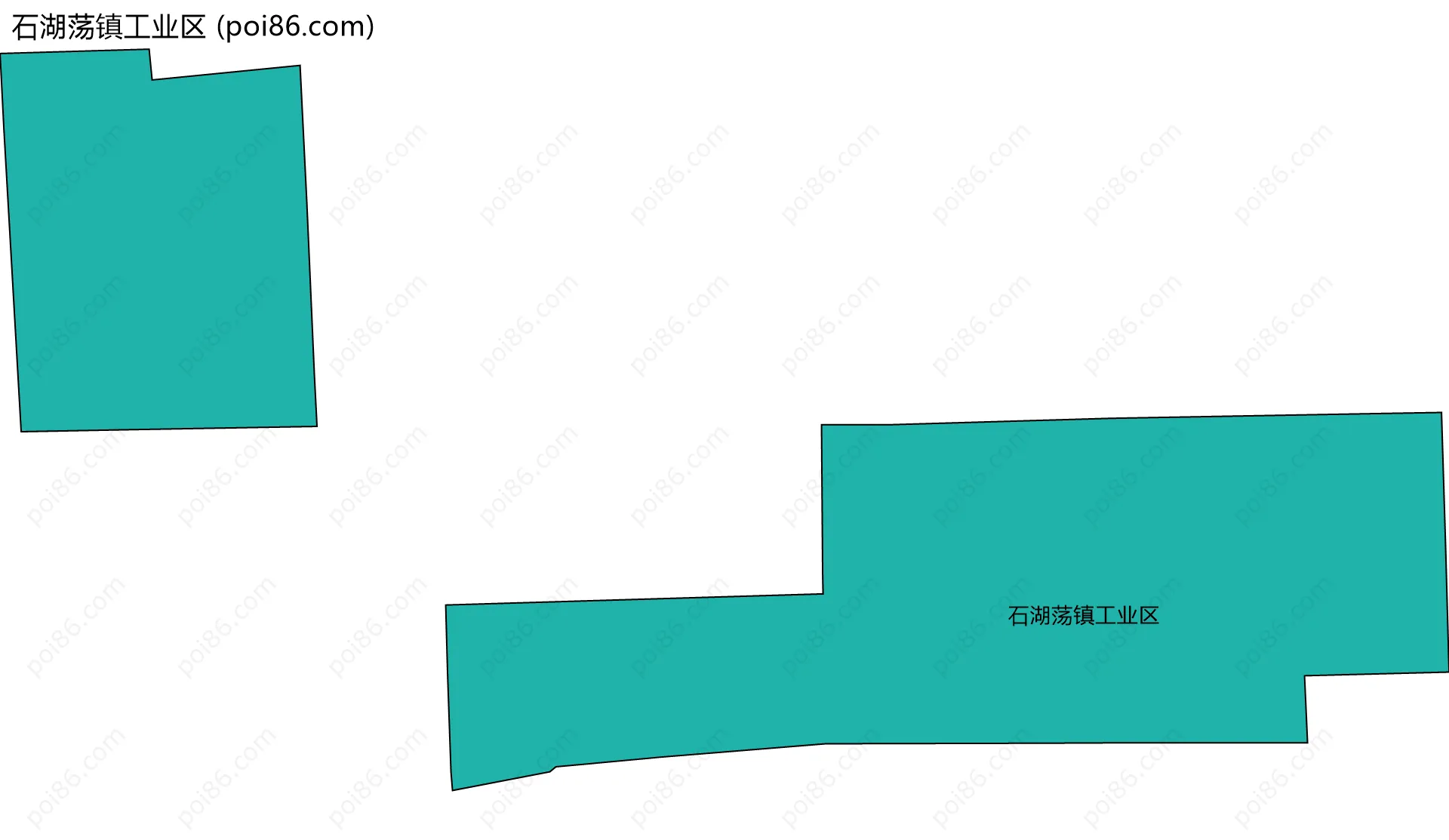 石湖荡镇工业区边界地图