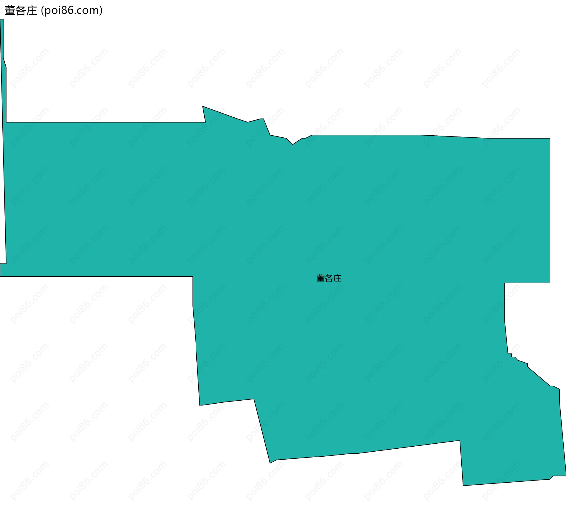 董各庄边界地图