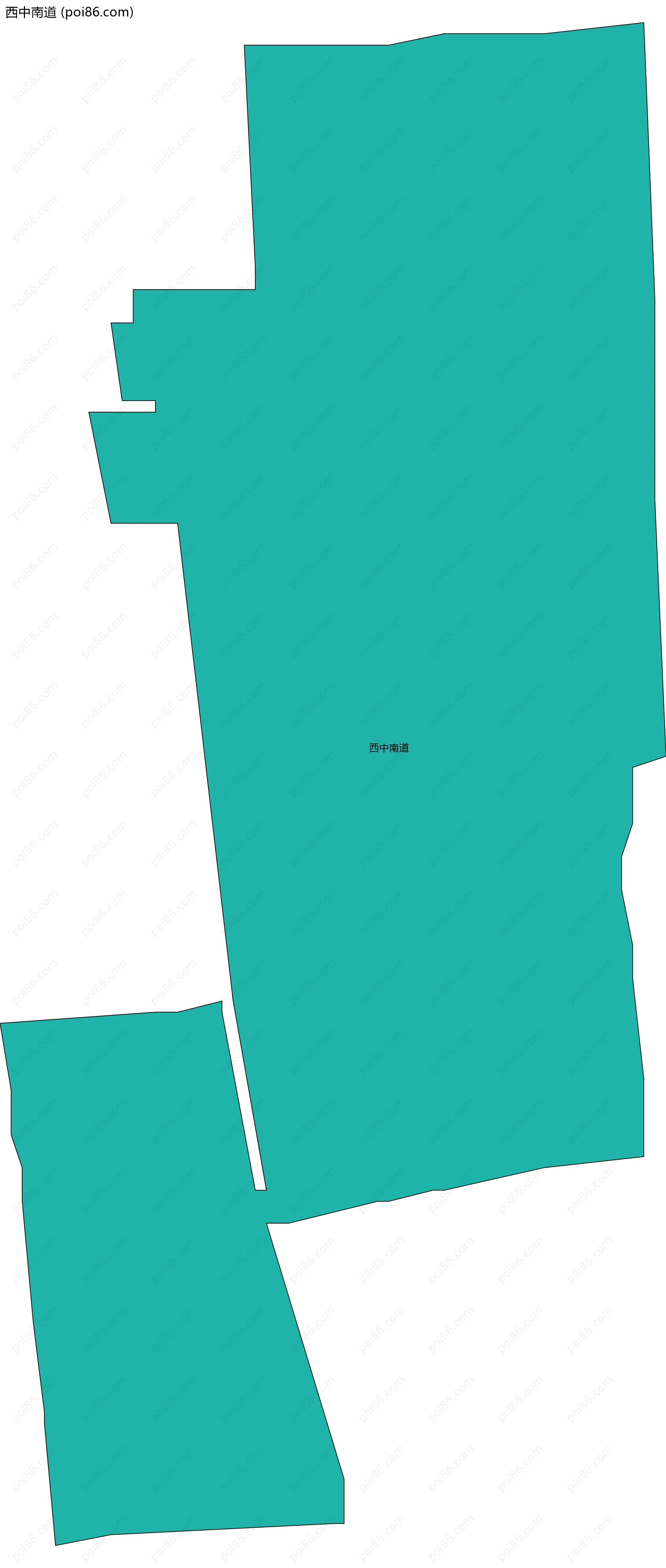 西中南道边界地图