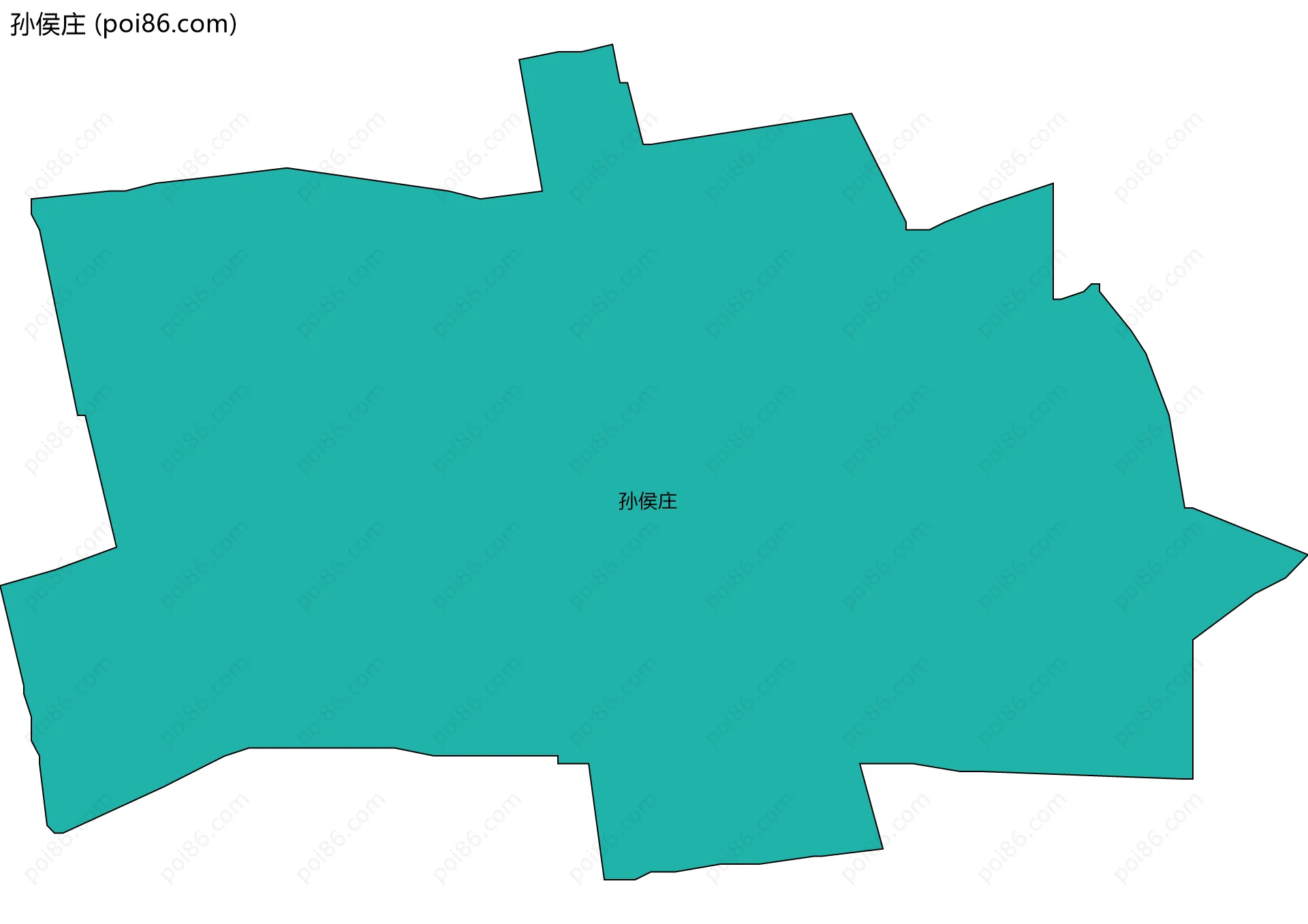 孙侯庄边界地图