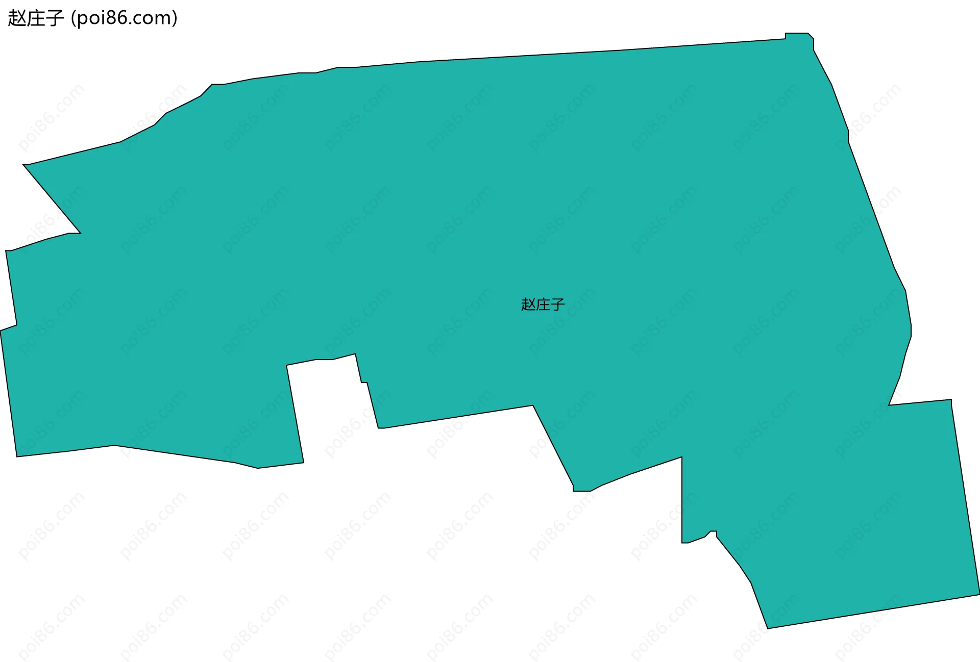 赵庄子边界地图