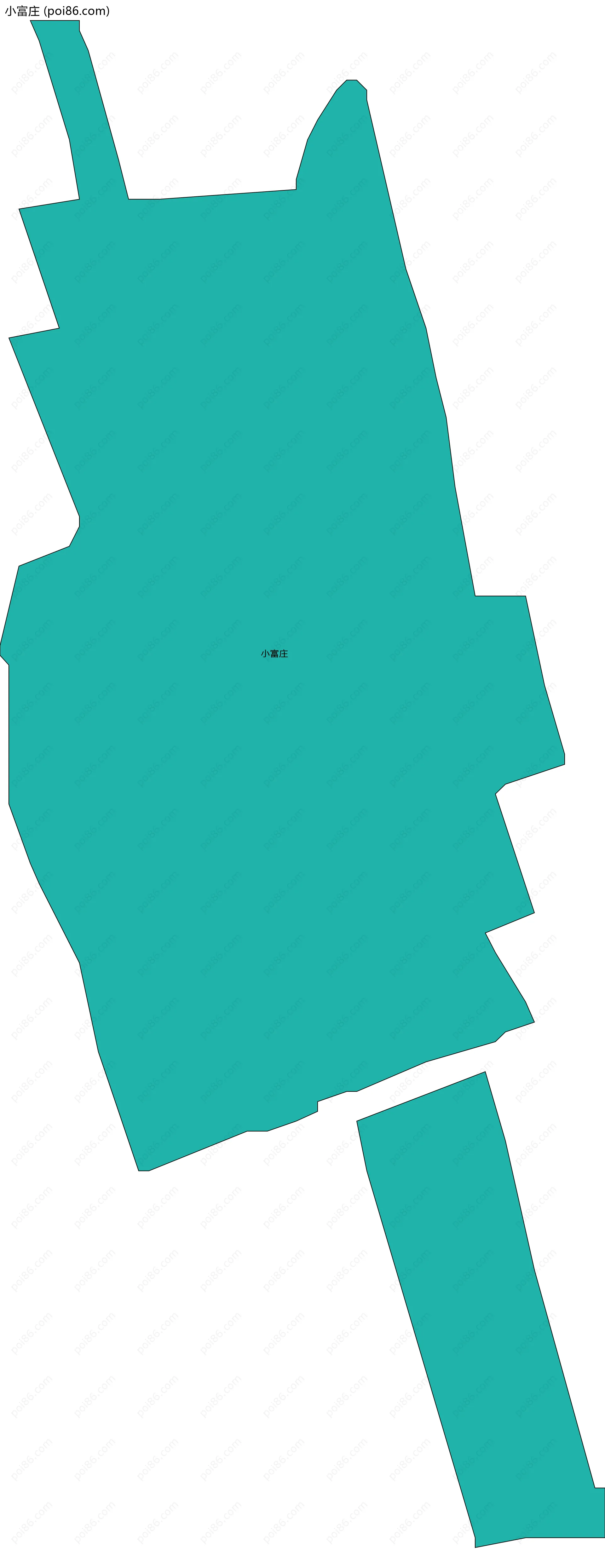 小富庄边界地图