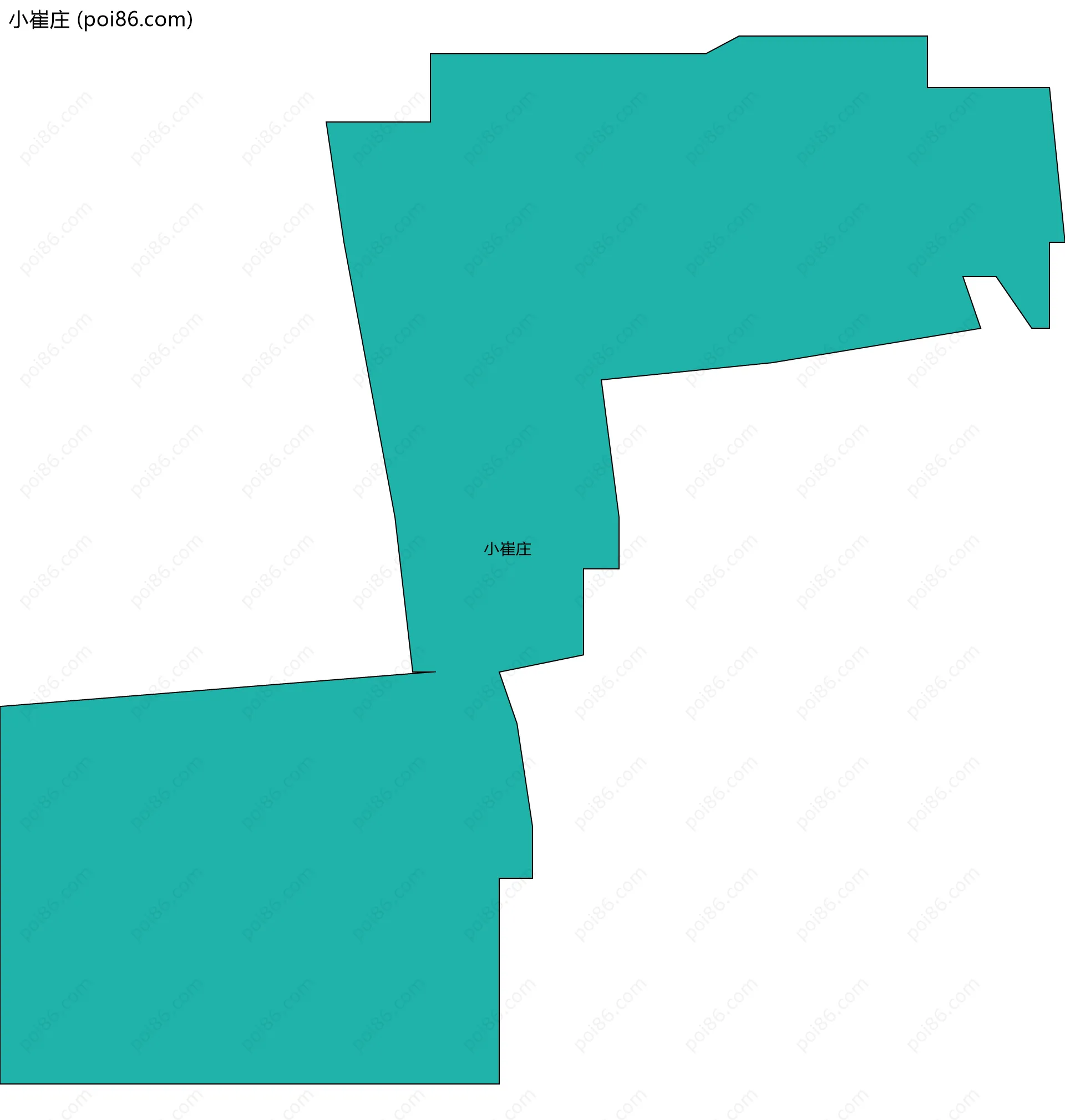 小崔庄边界地图