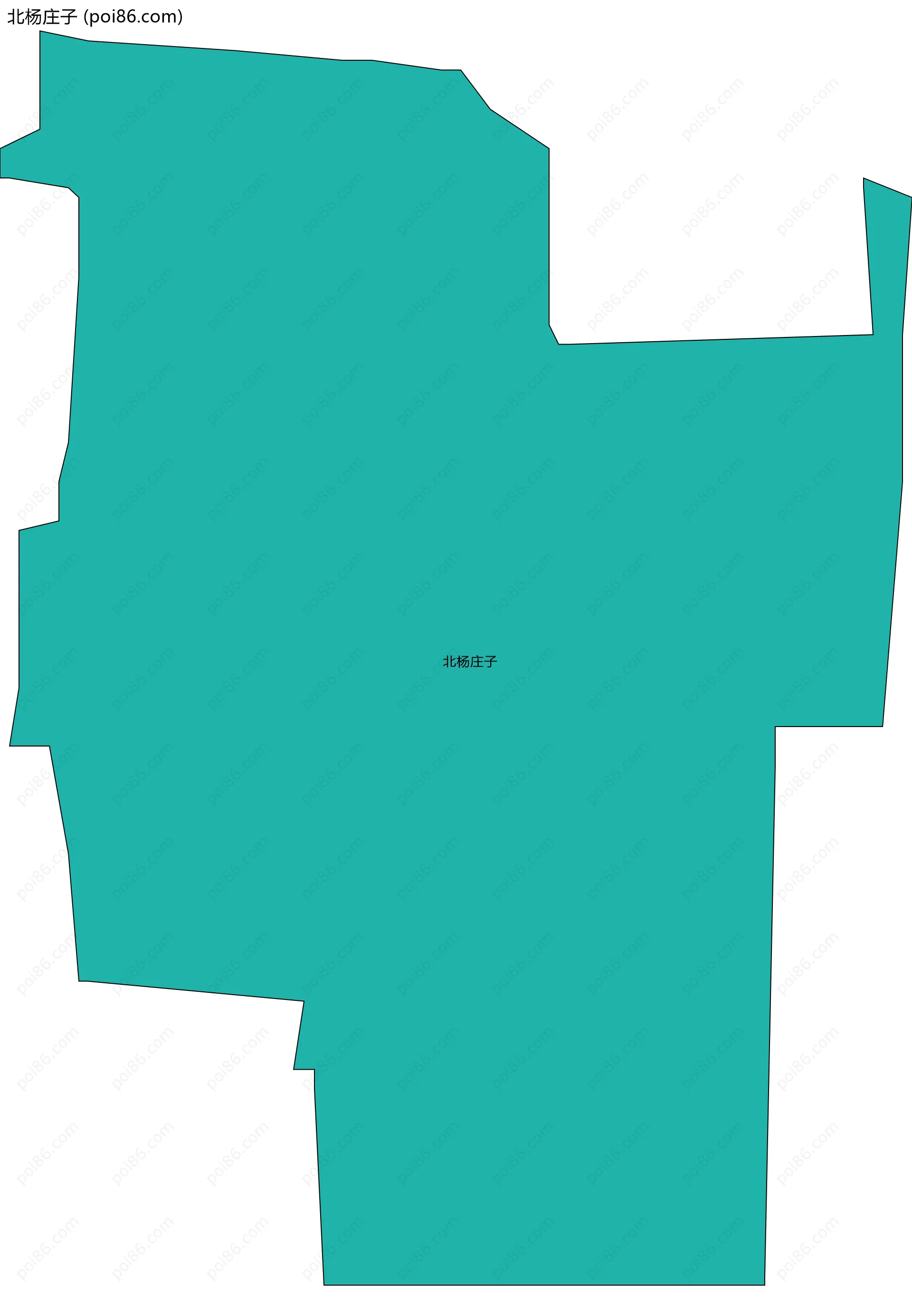 北杨庄子边界地图