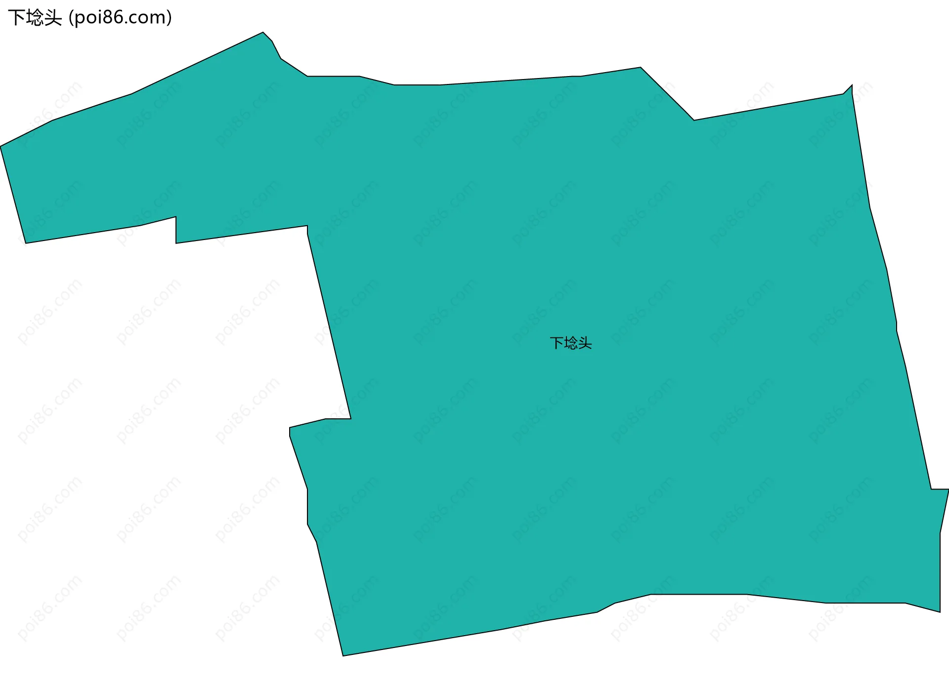 下埝头边界地图
