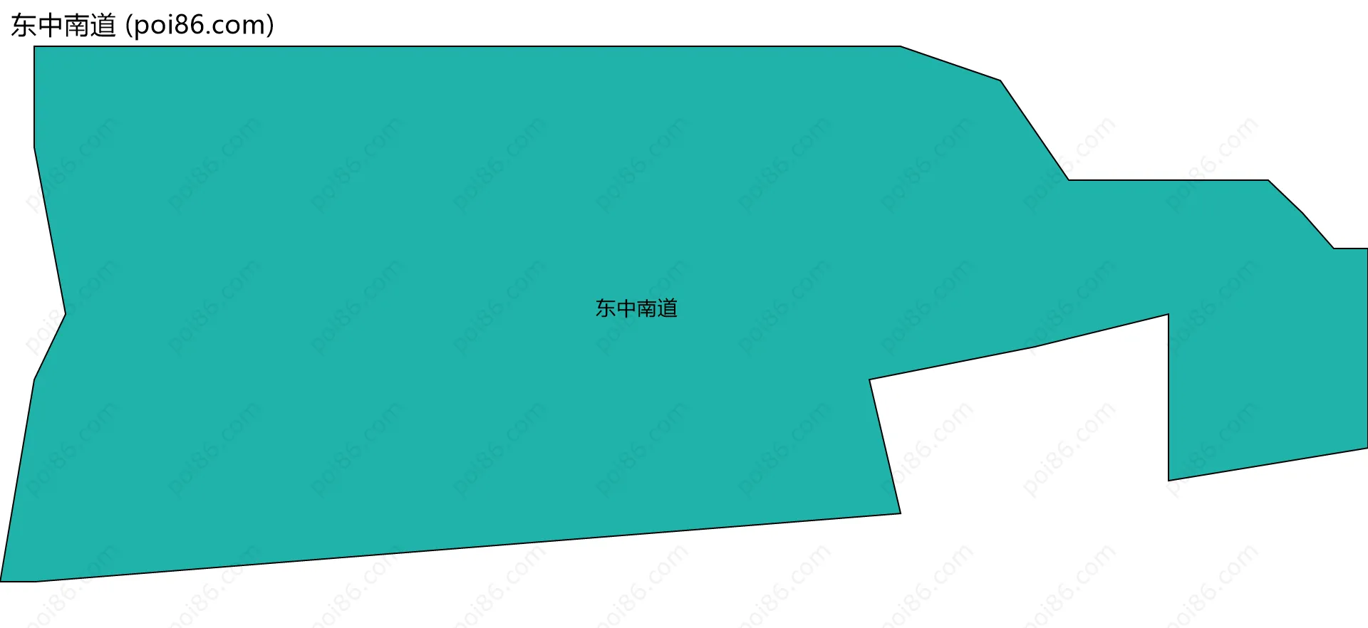 东中南道边界地图