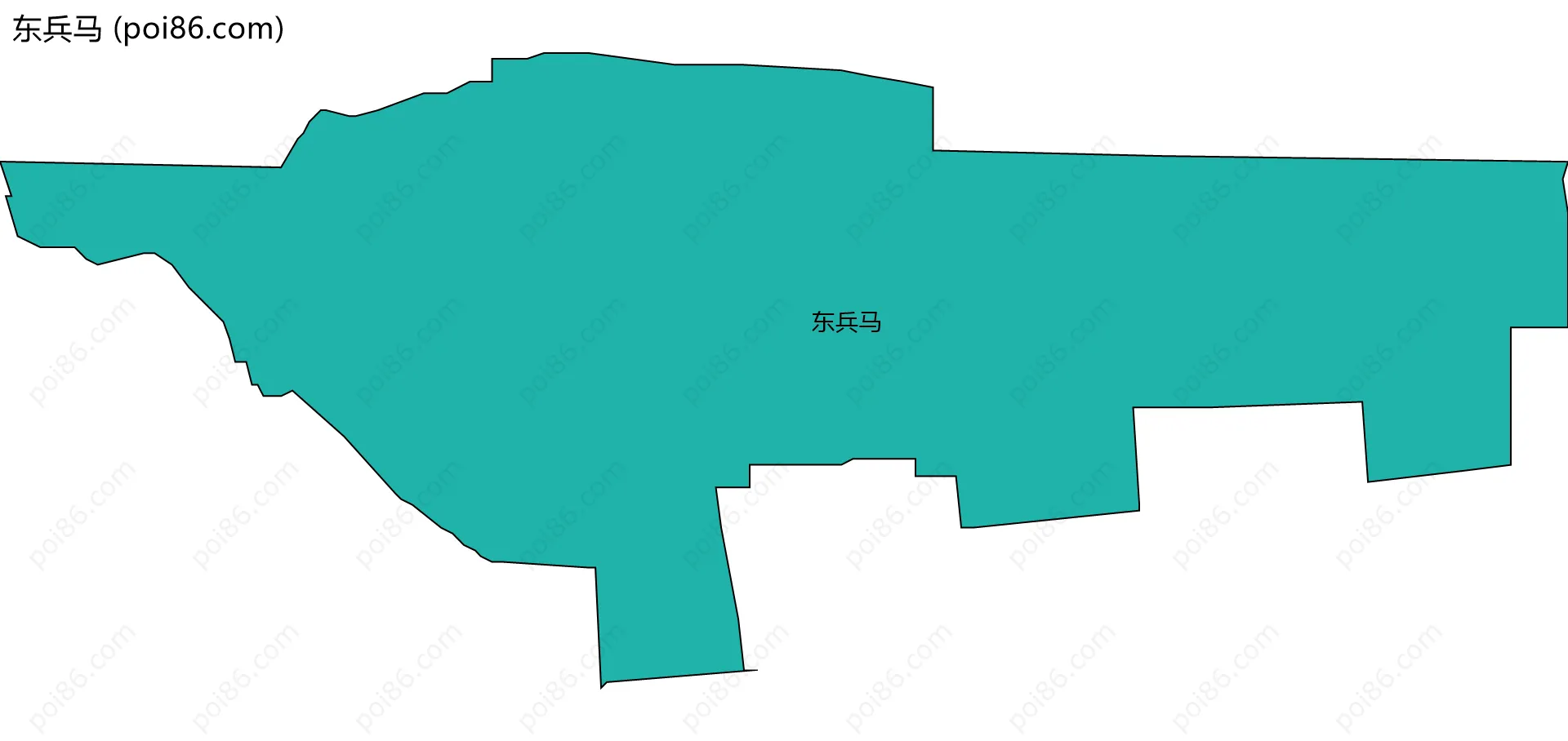 东兵马边界地图