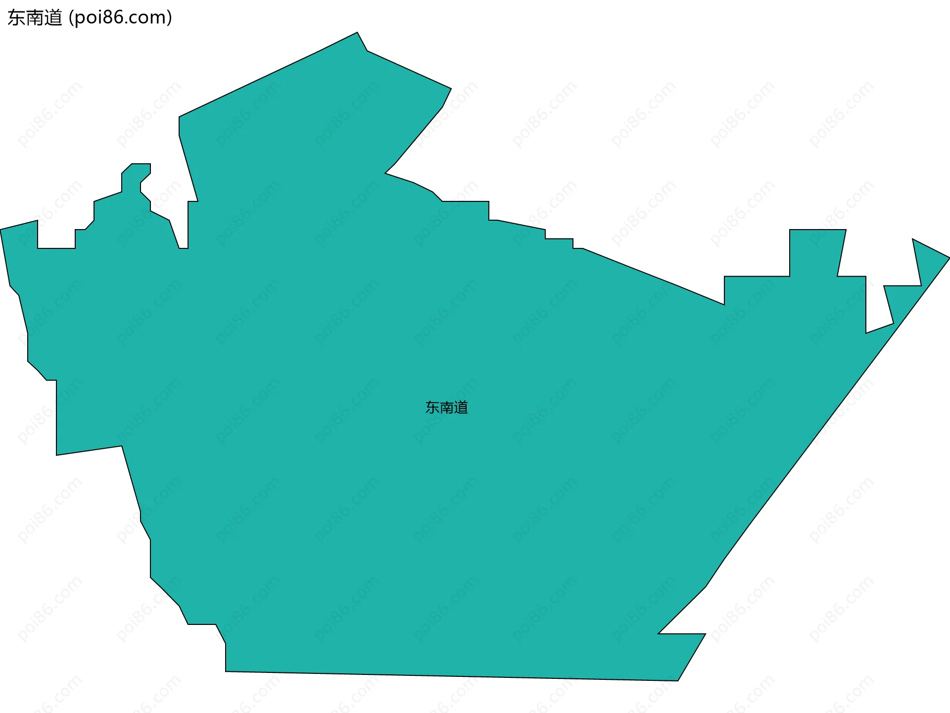 东南道边界地图