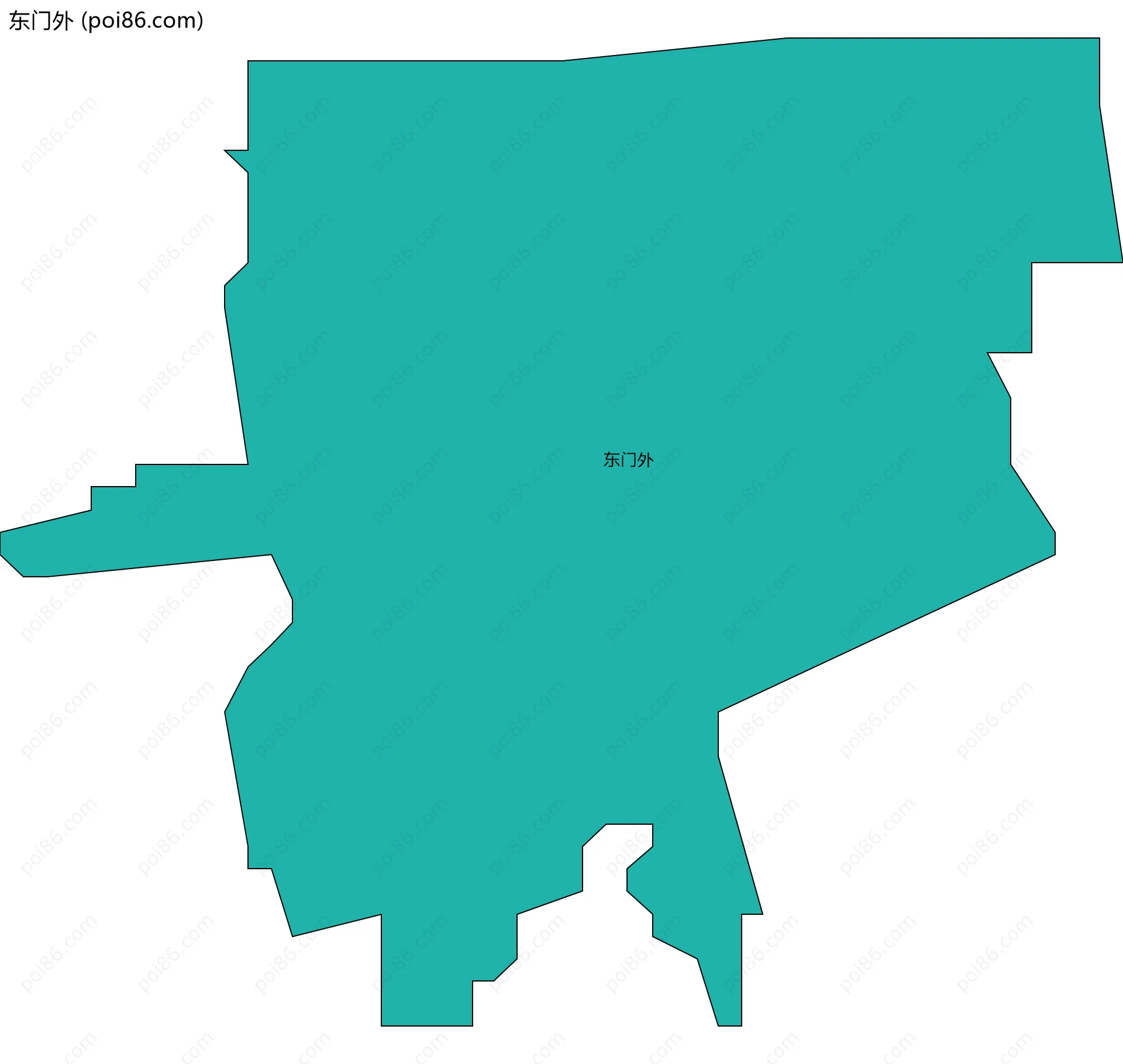东门外边界地图