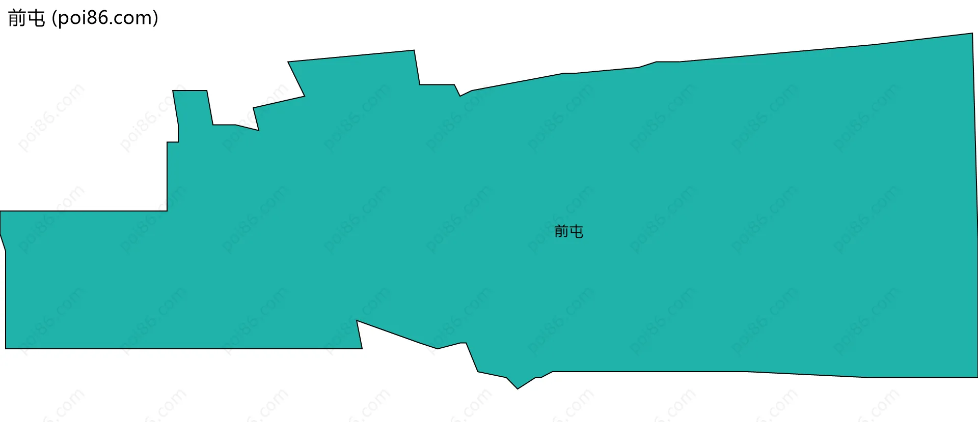 前屯边界地图
