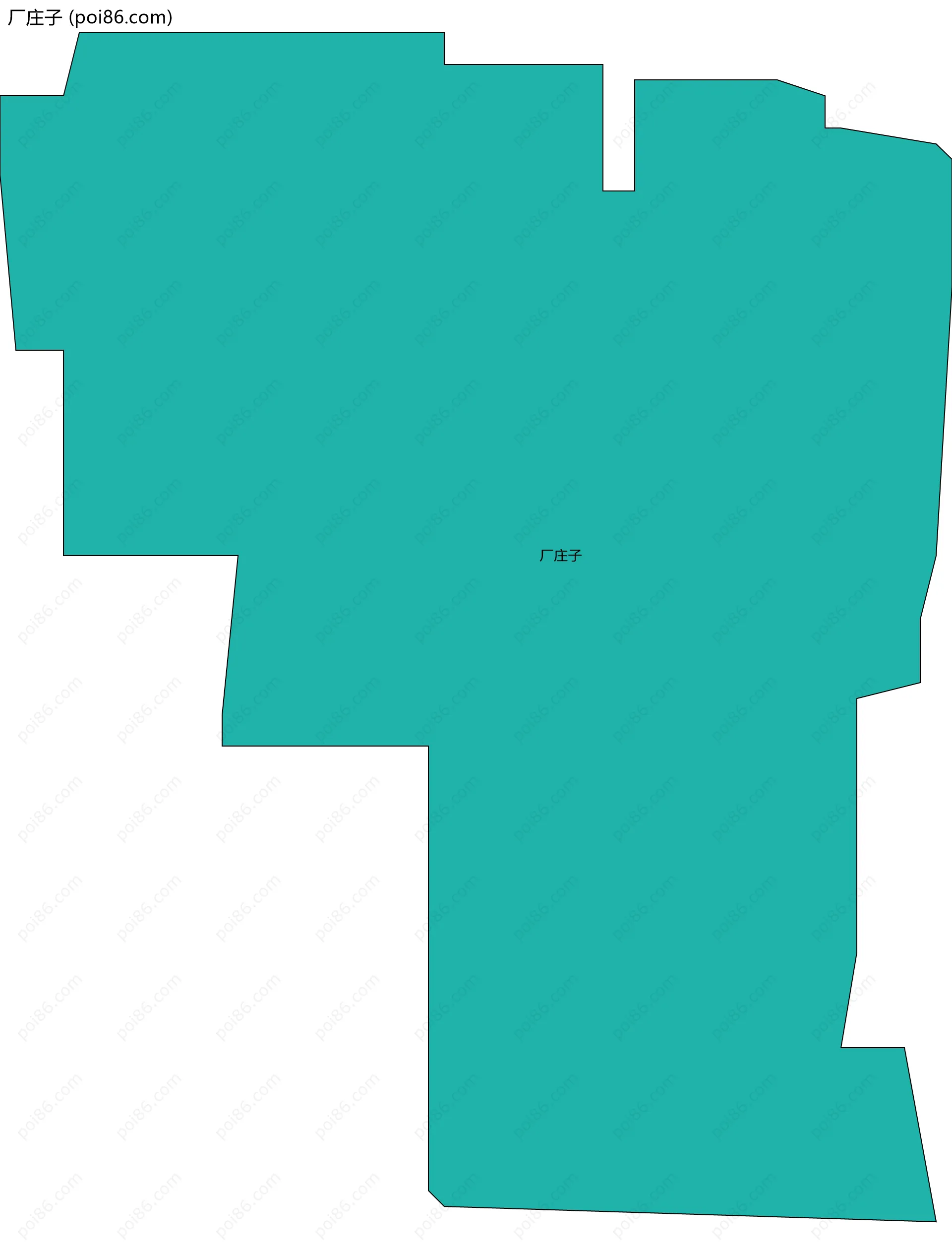 厂庄子边界地图