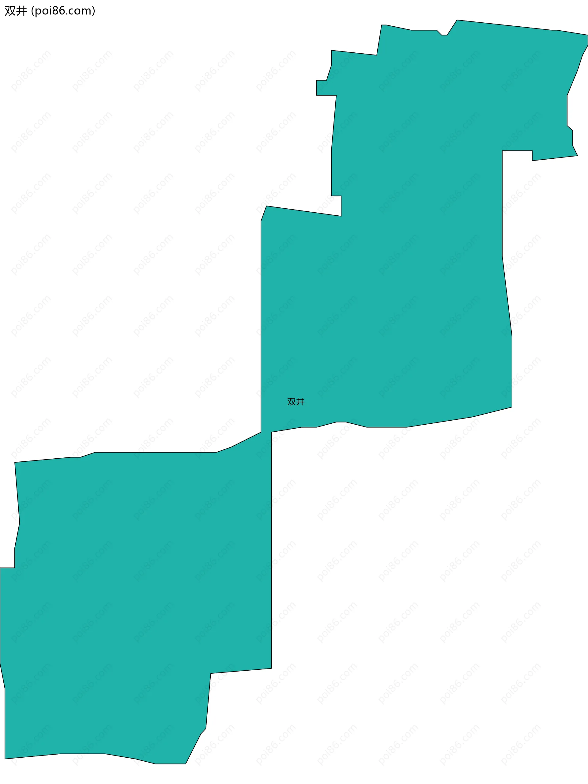双井边界地图