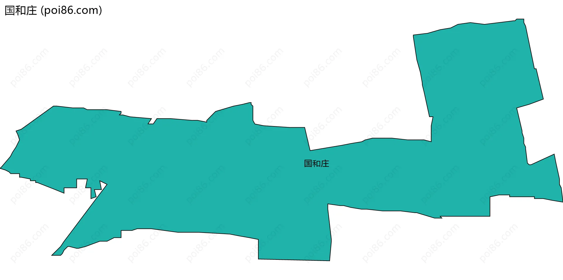 国和庄边界地图