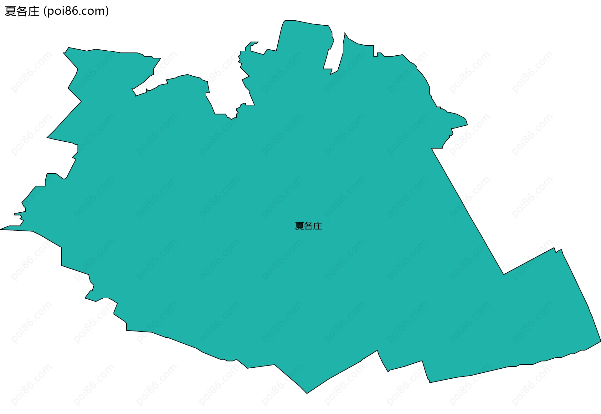 夏各庄边界地图