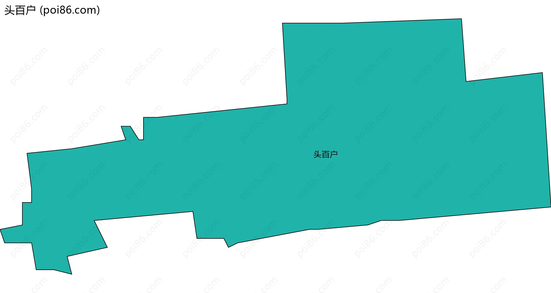 头百户边界地图