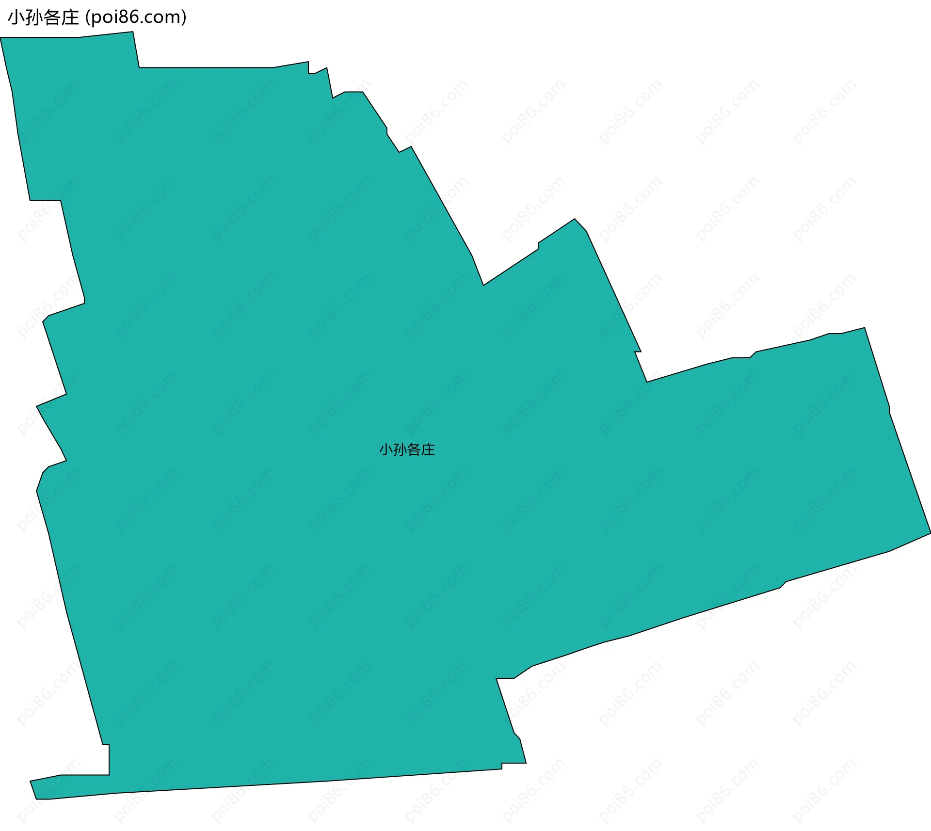 小孙各庄边界地图