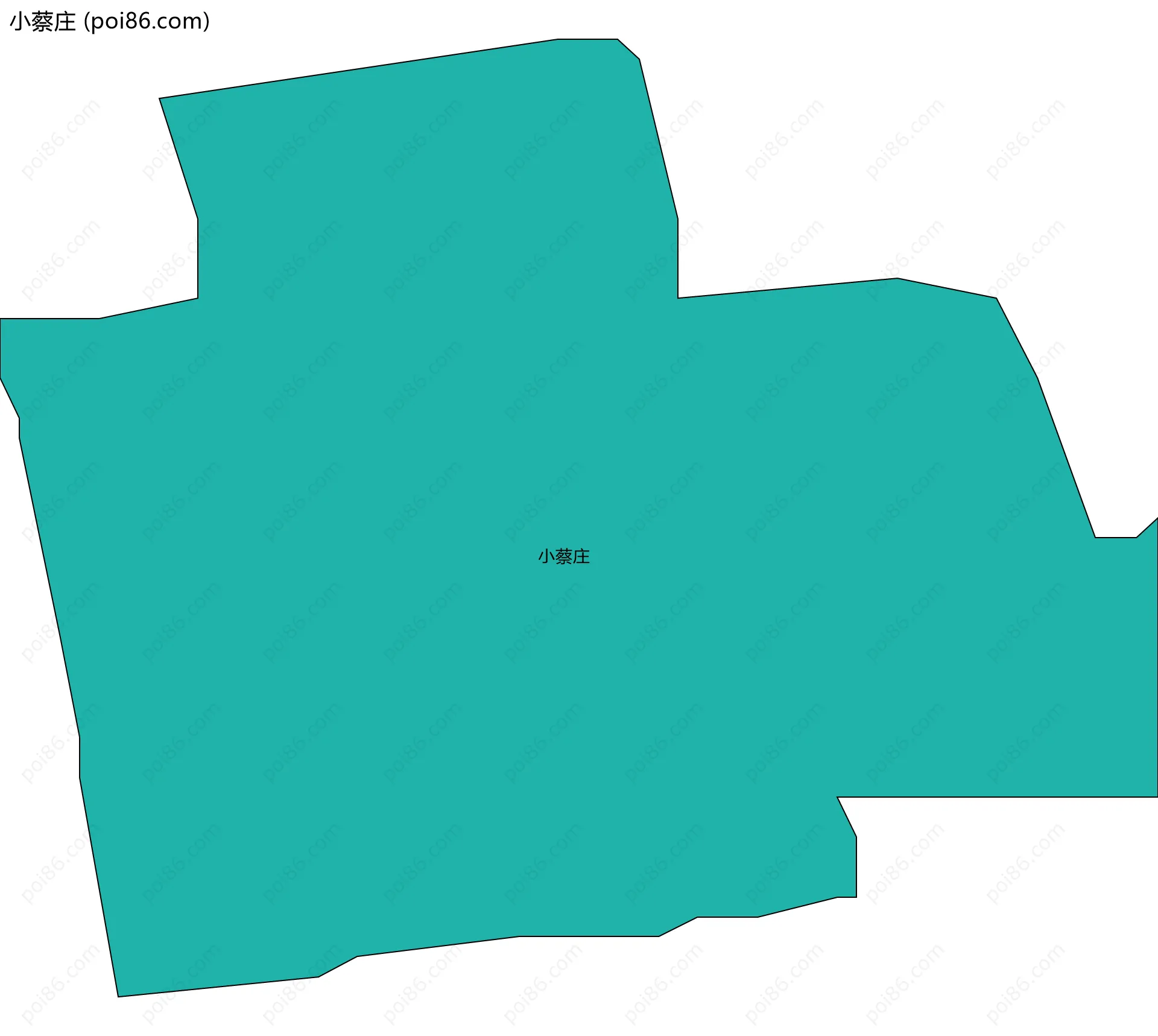 小蔡庄边界地图