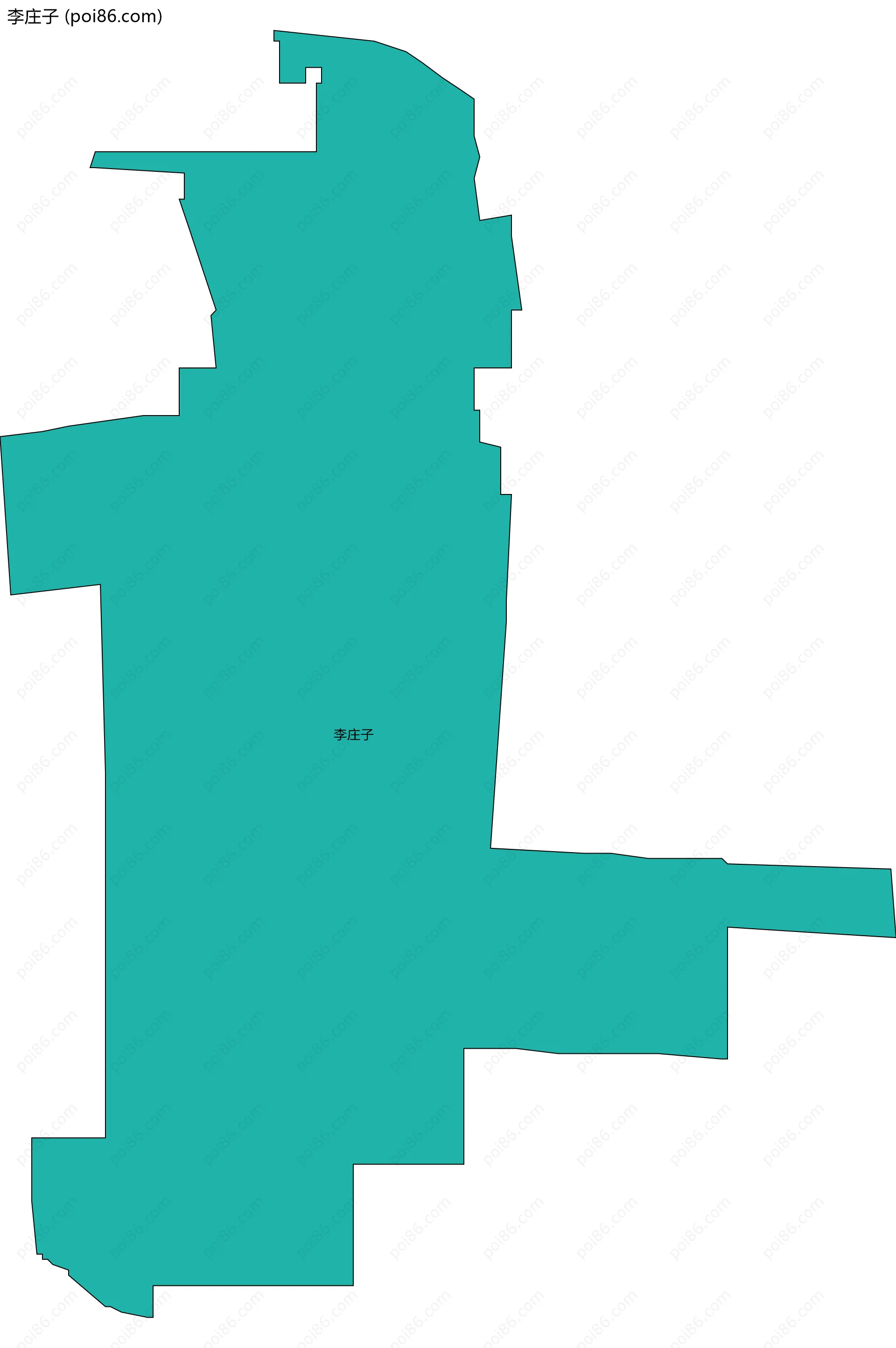 李庄子边界地图