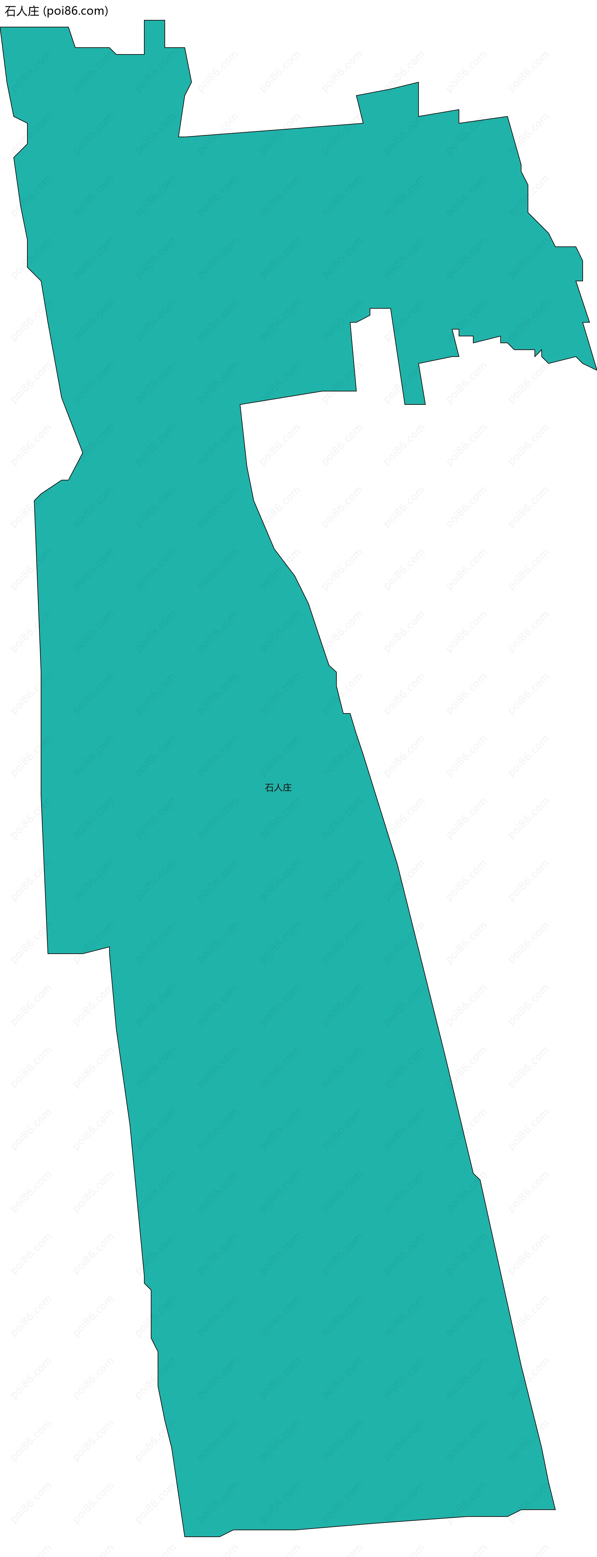 石人庄边界地图