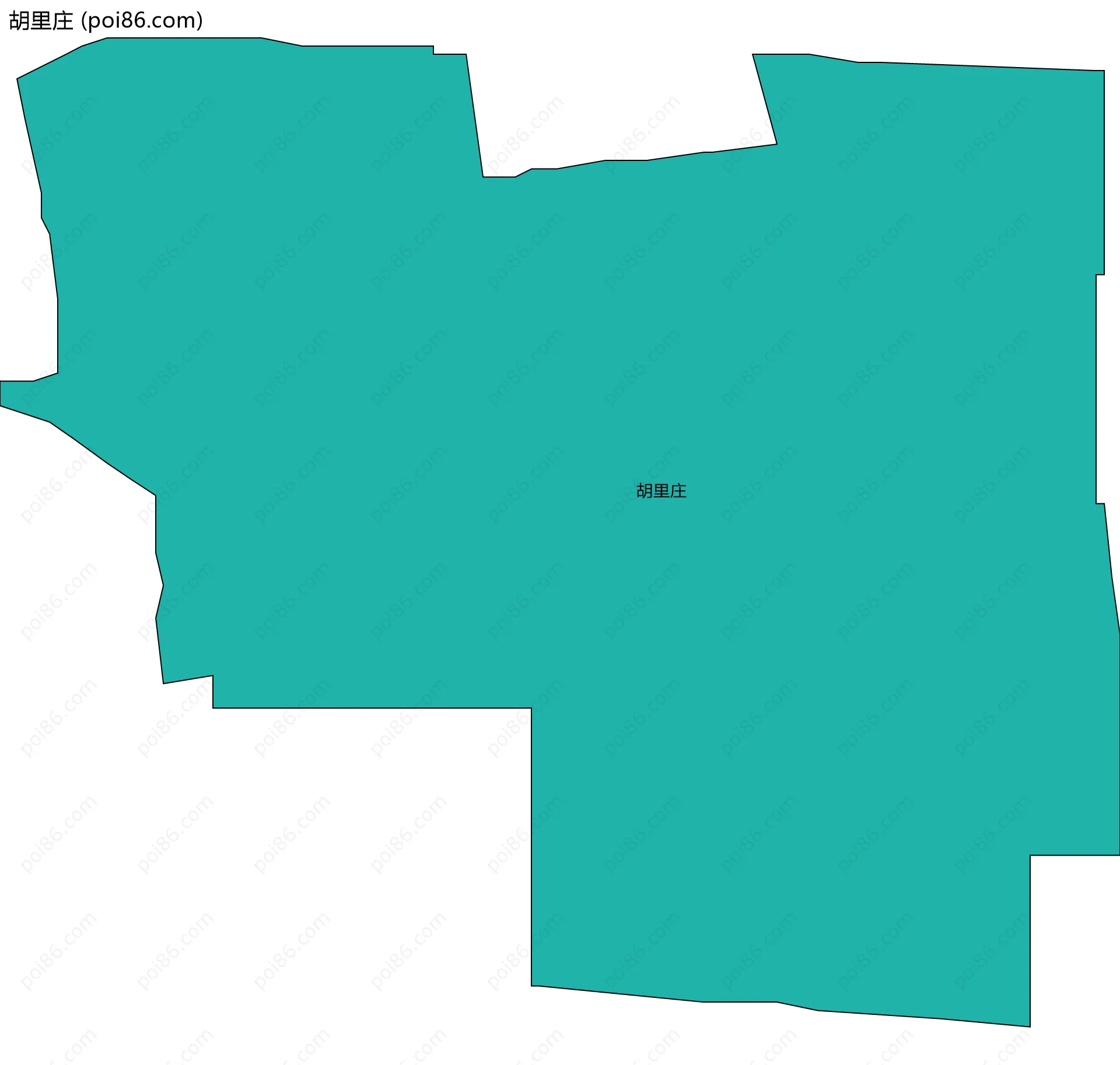 胡里庄边界地图