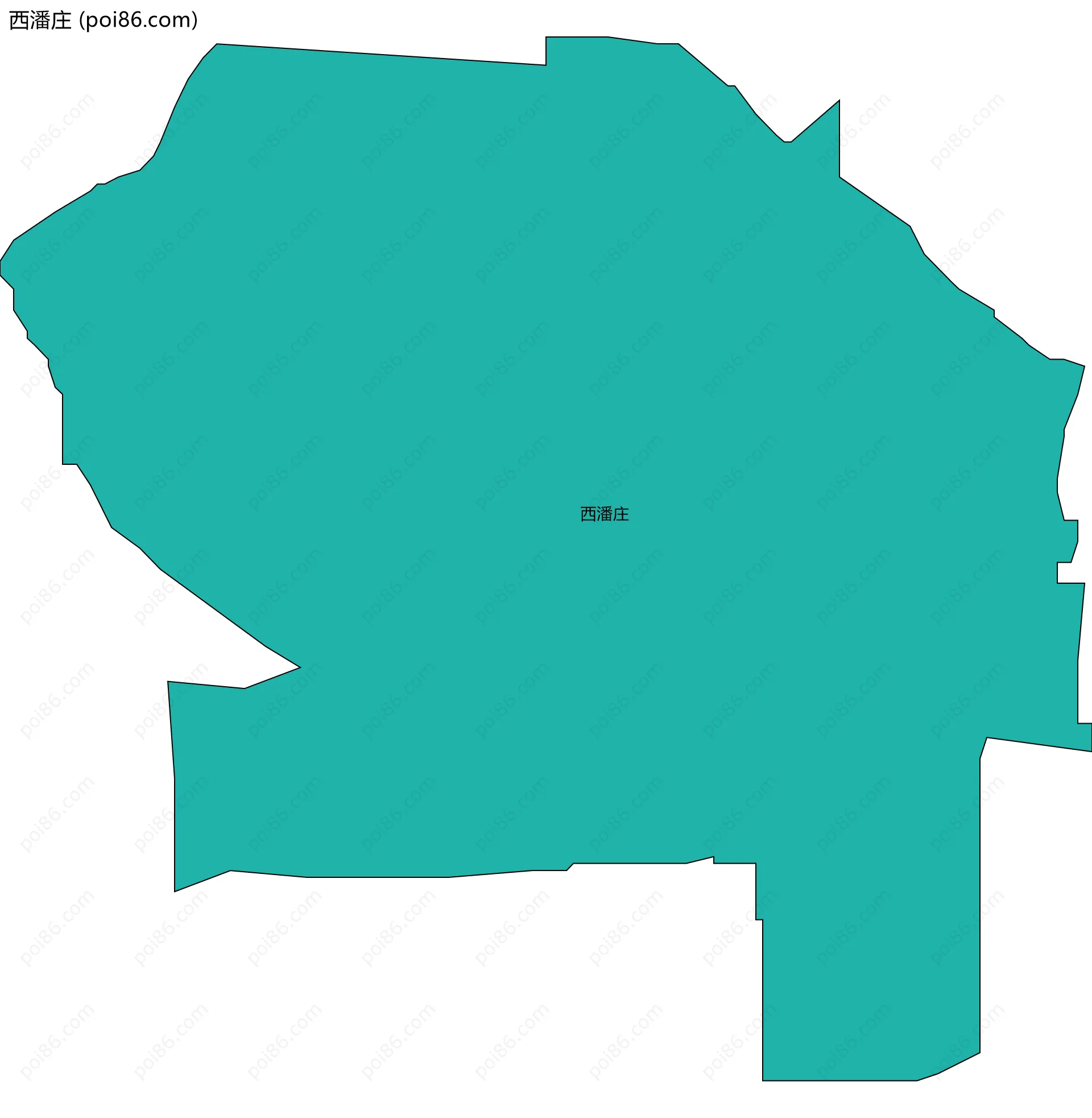 西潘庄边界地图