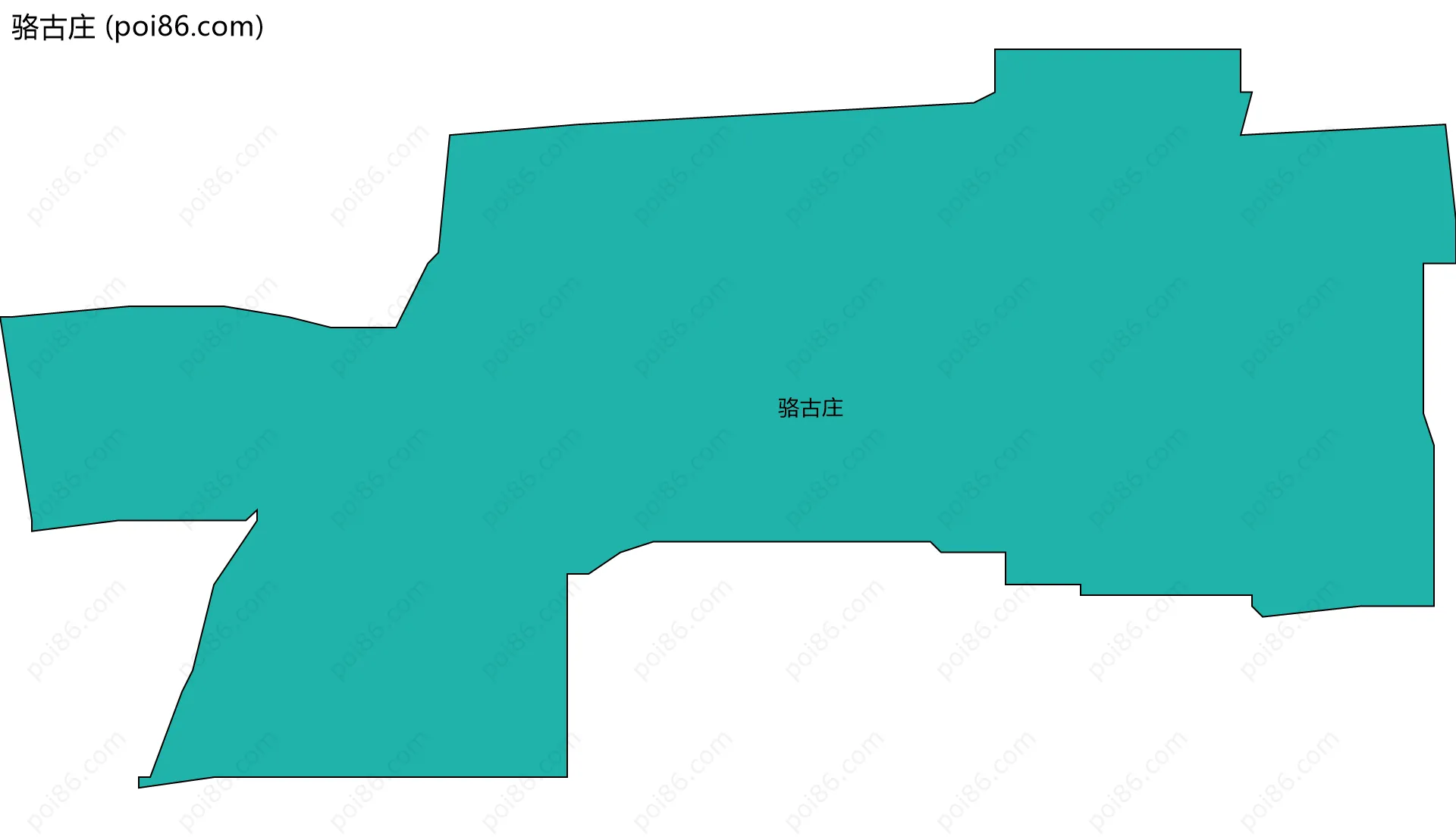 骆古庄边界地图