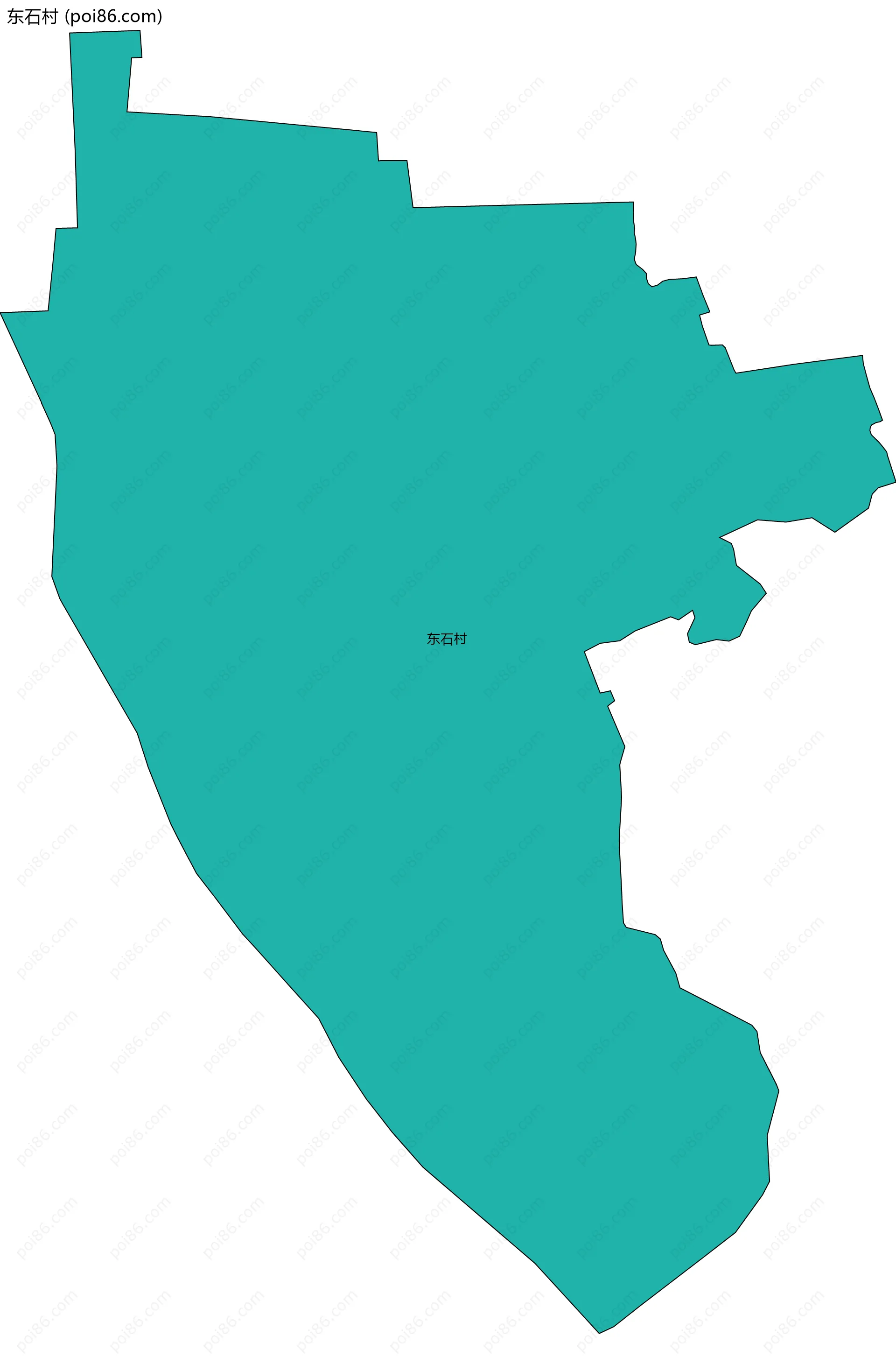 东石村边界地图