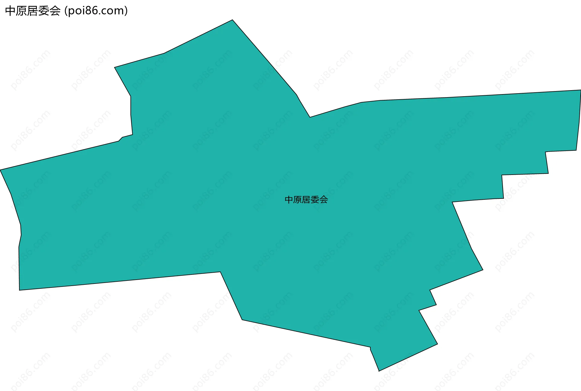 中原居委会边界地图