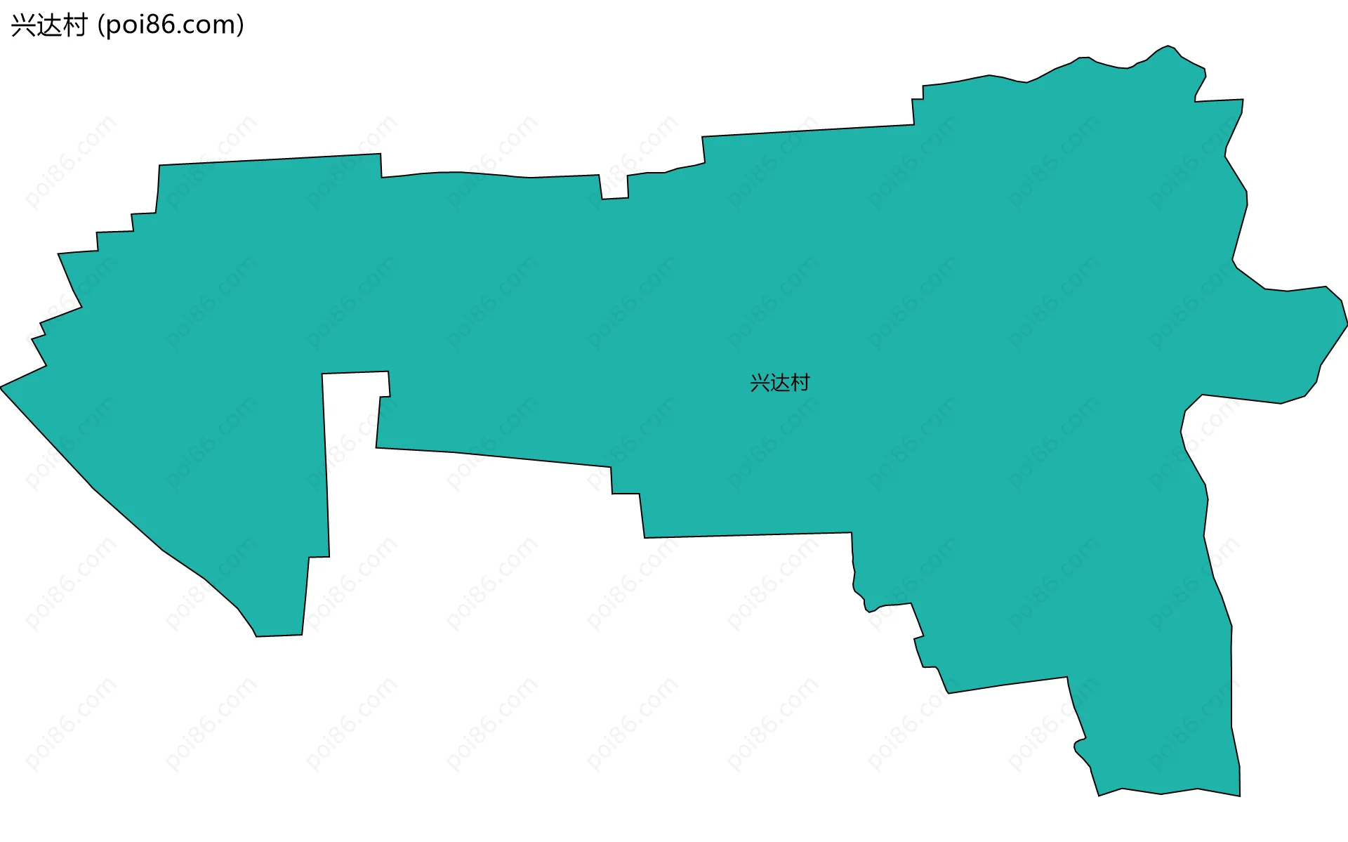 兴达村边界地图