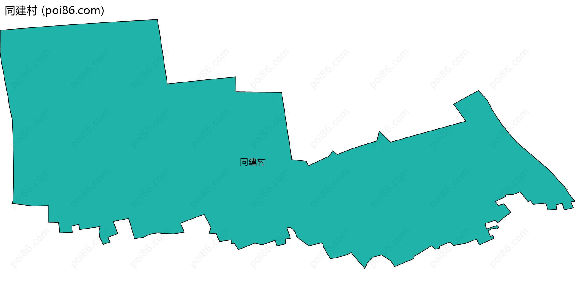 同建村边界地图