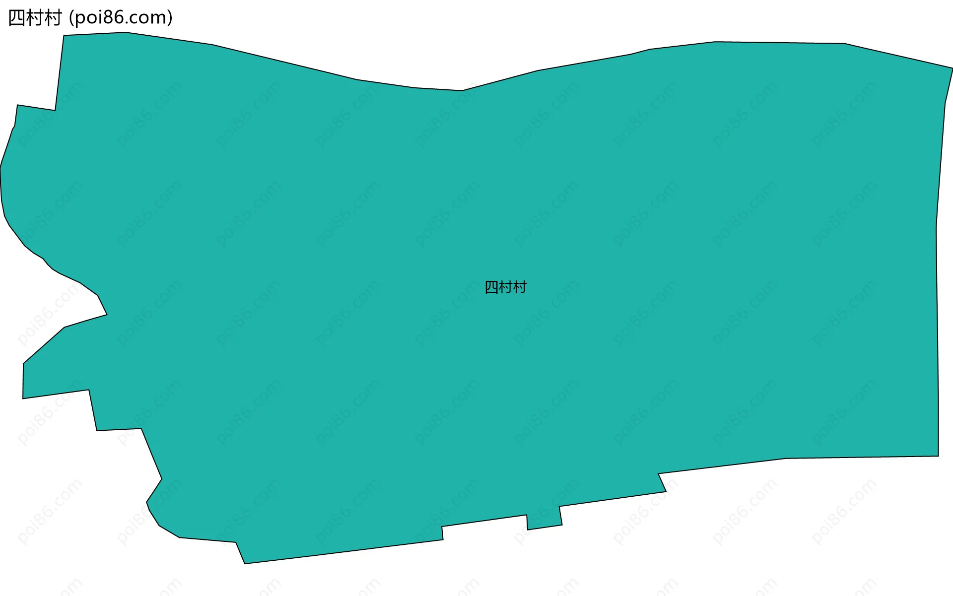 四村村边界地图