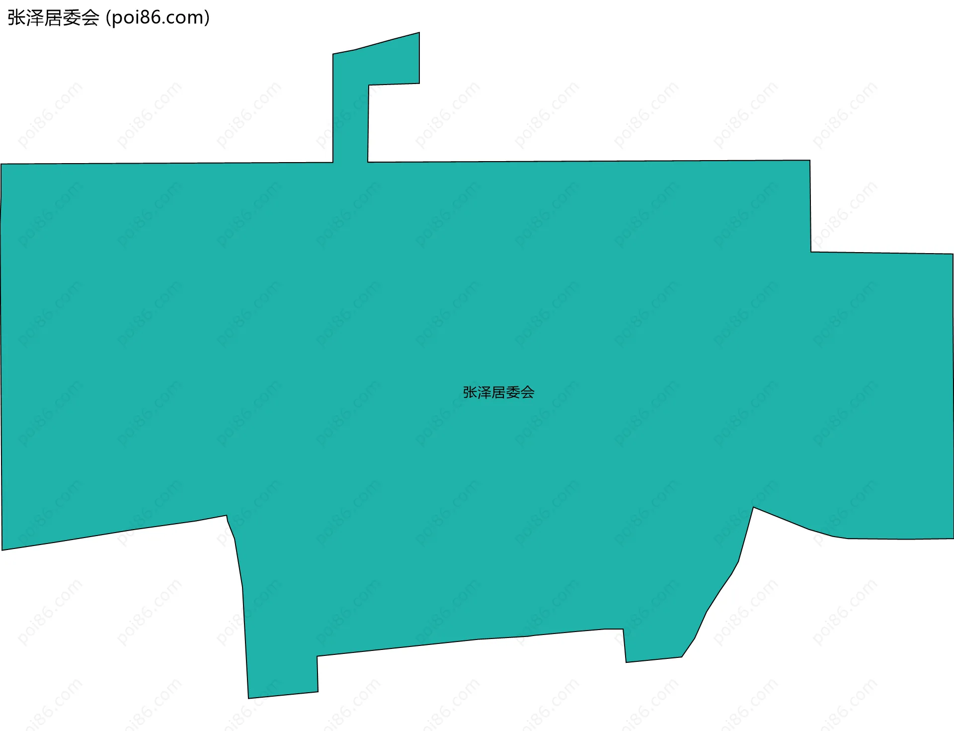 张泽居委会边界地图