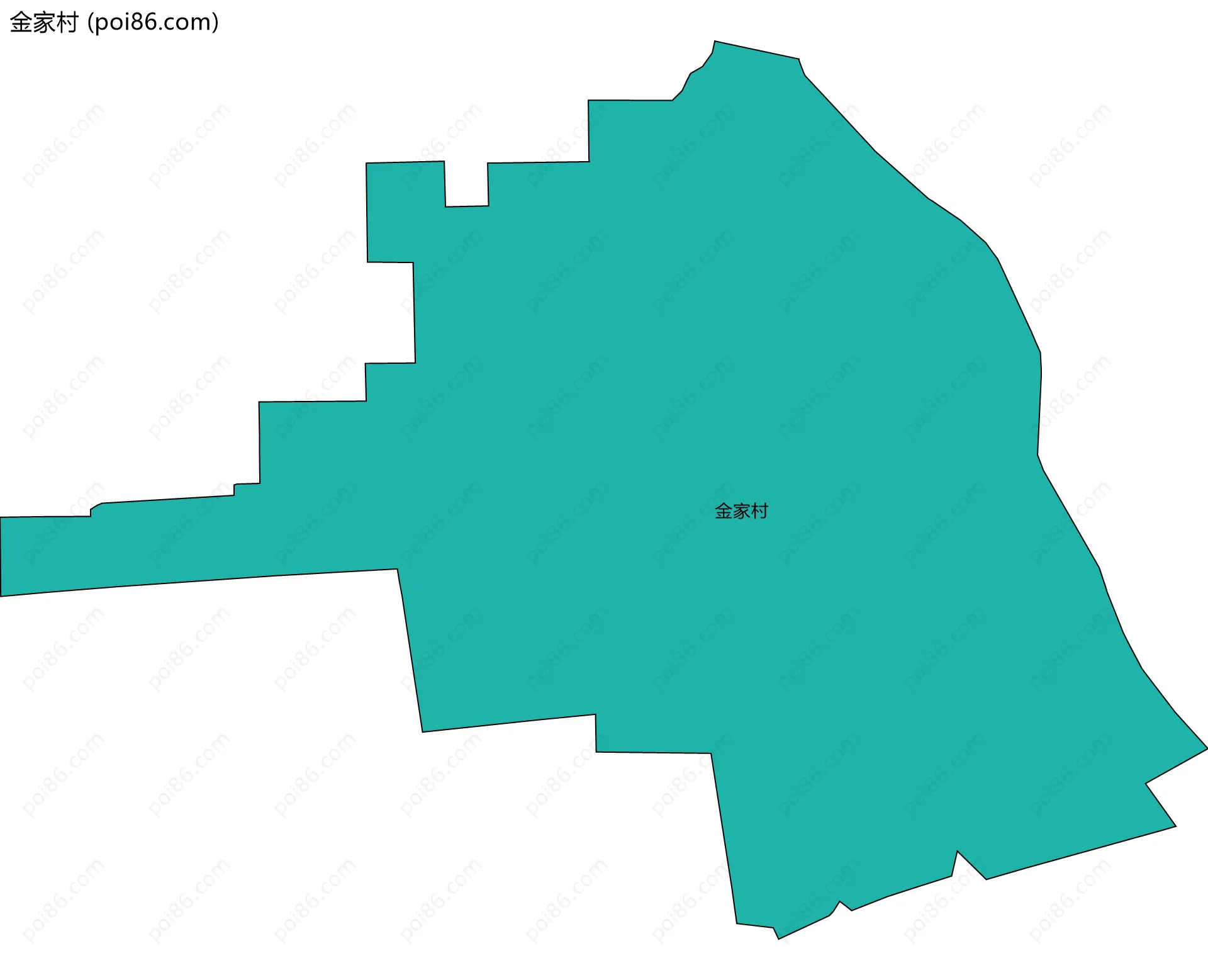 金家村边界地图