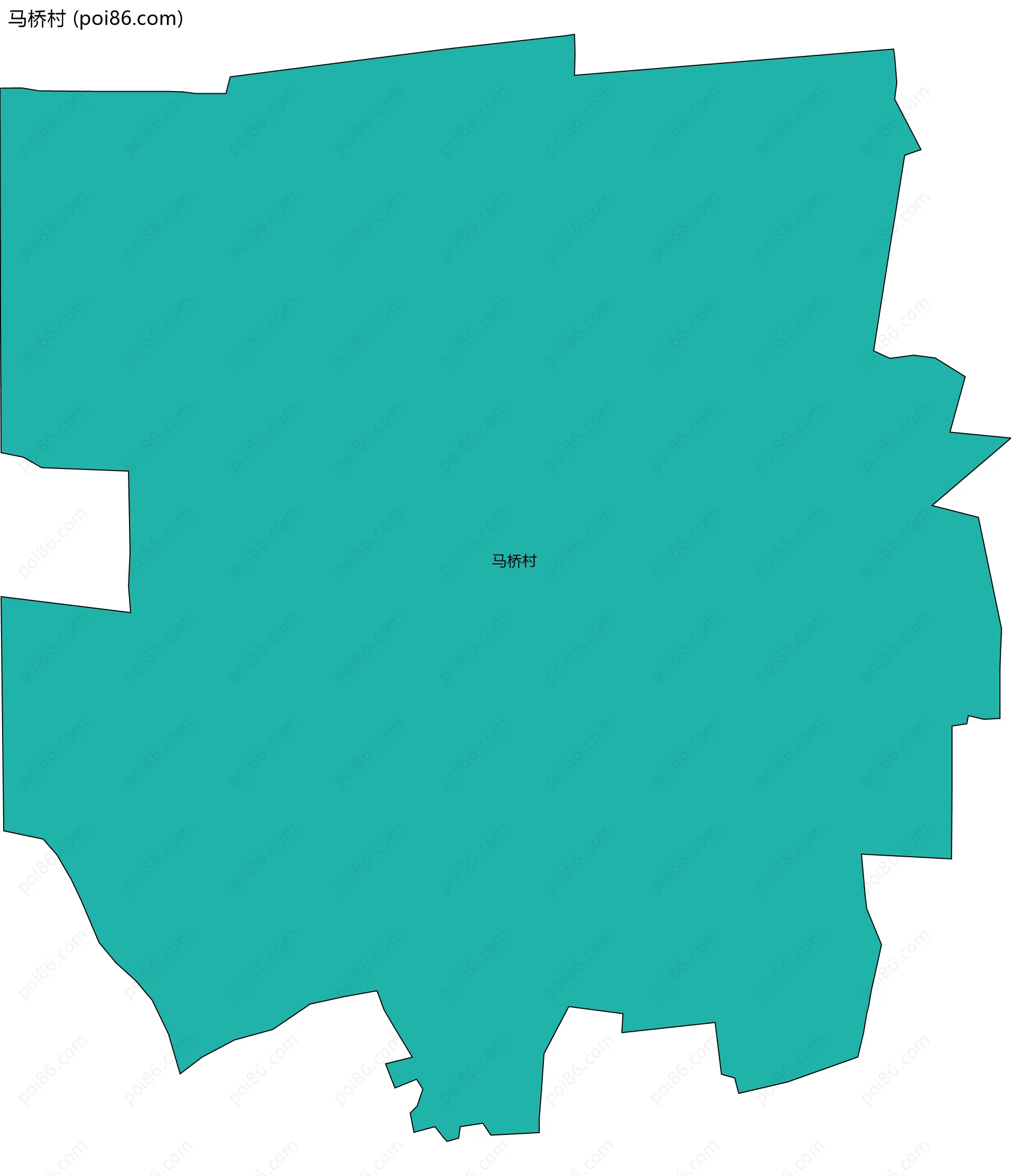 马桥村边界地图