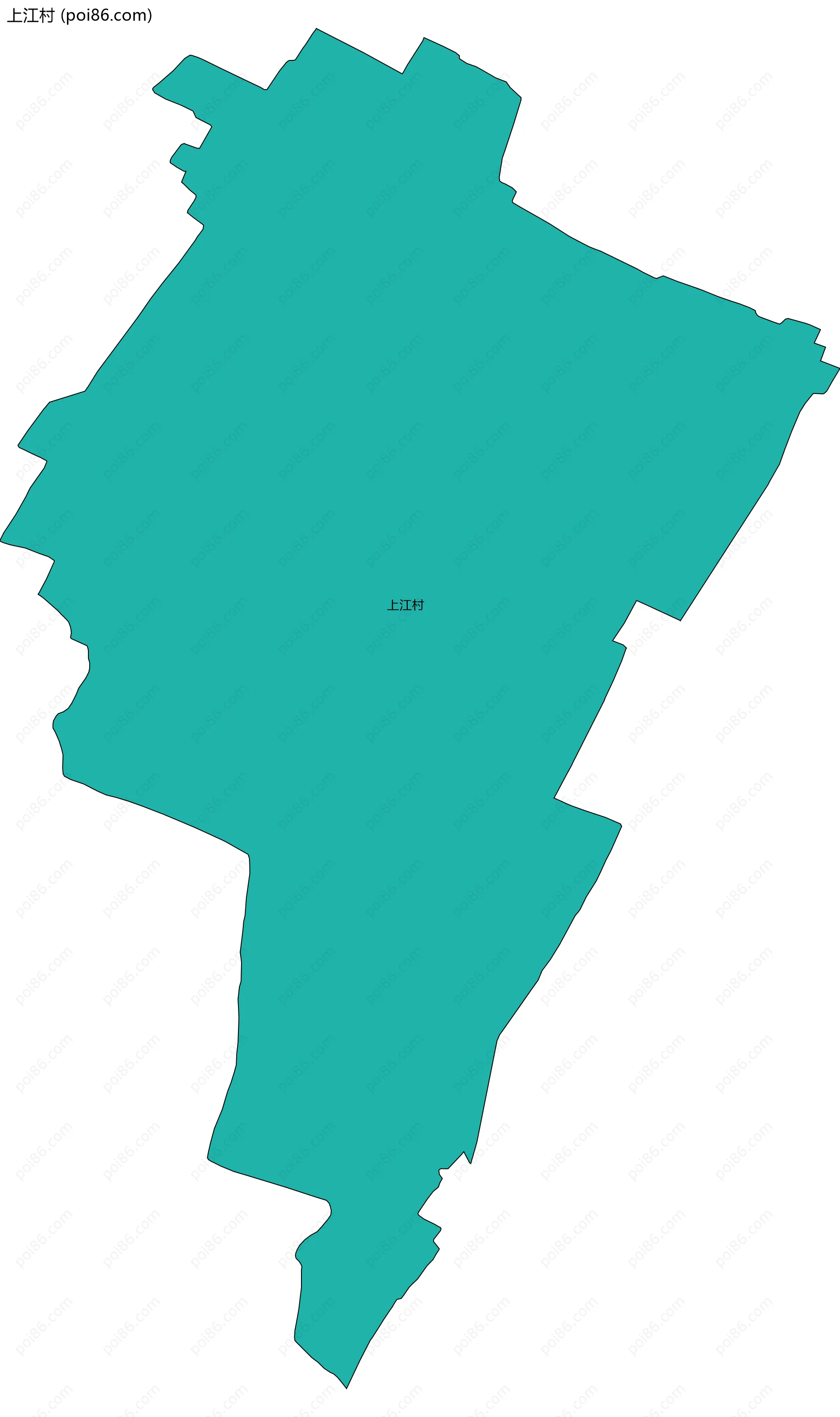 上江村边界地图