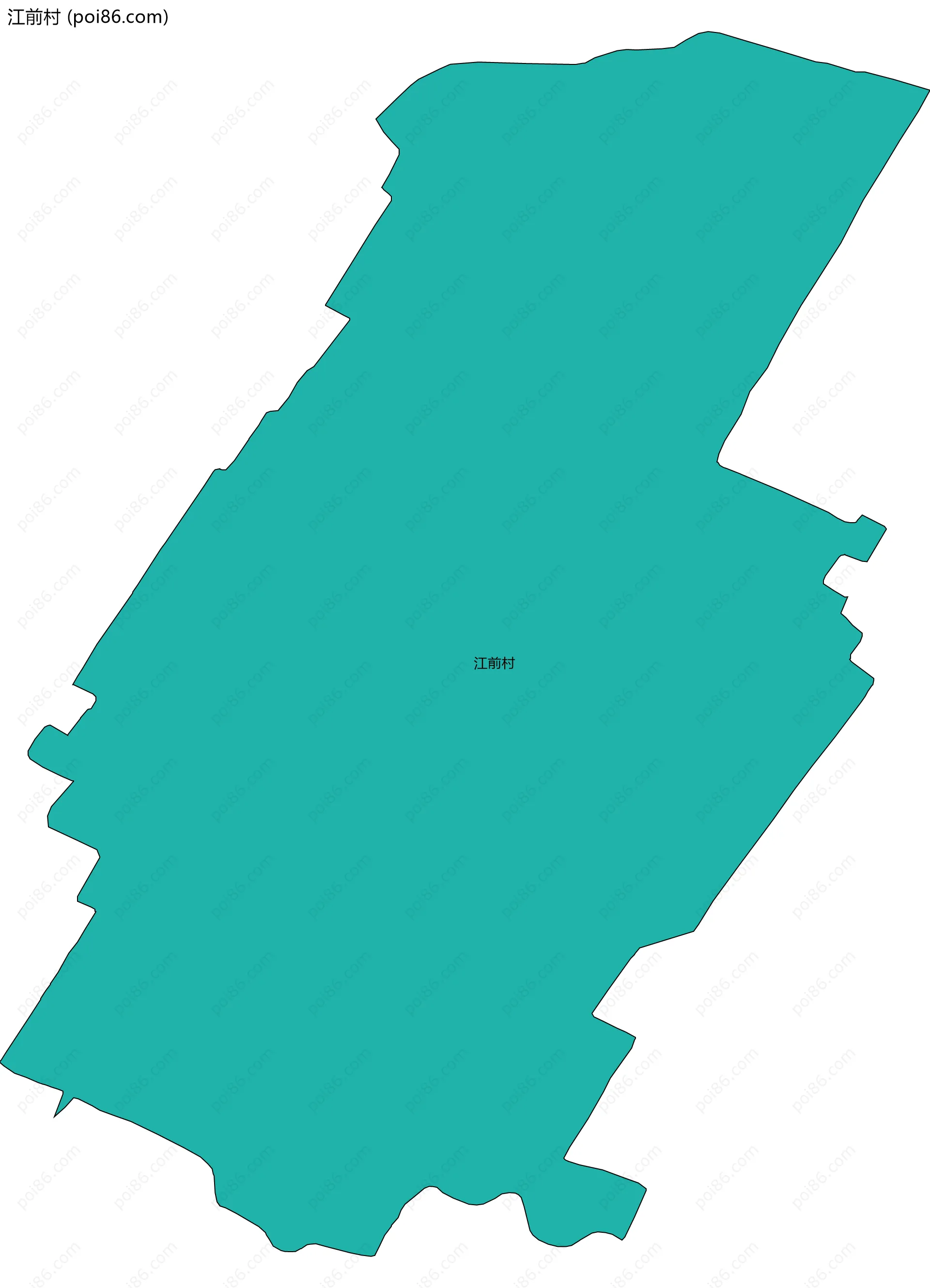 江前村边界地图