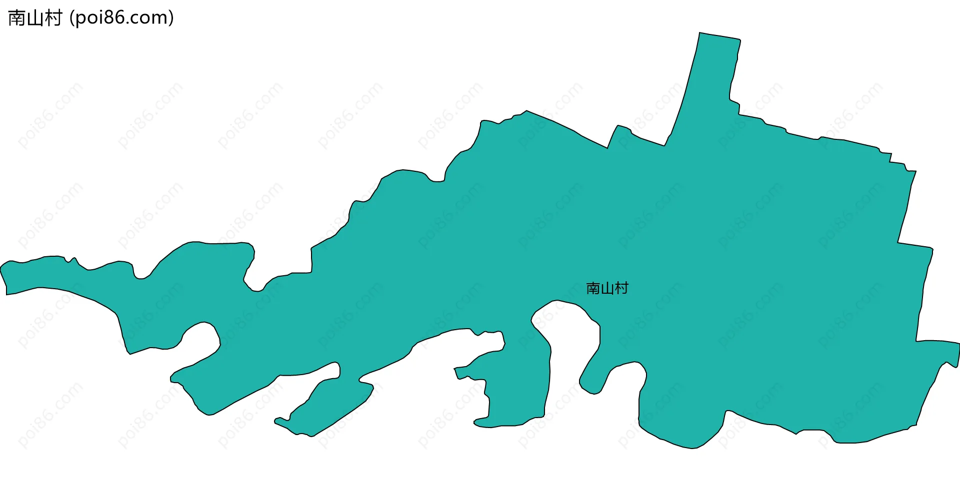 南山村边界地图