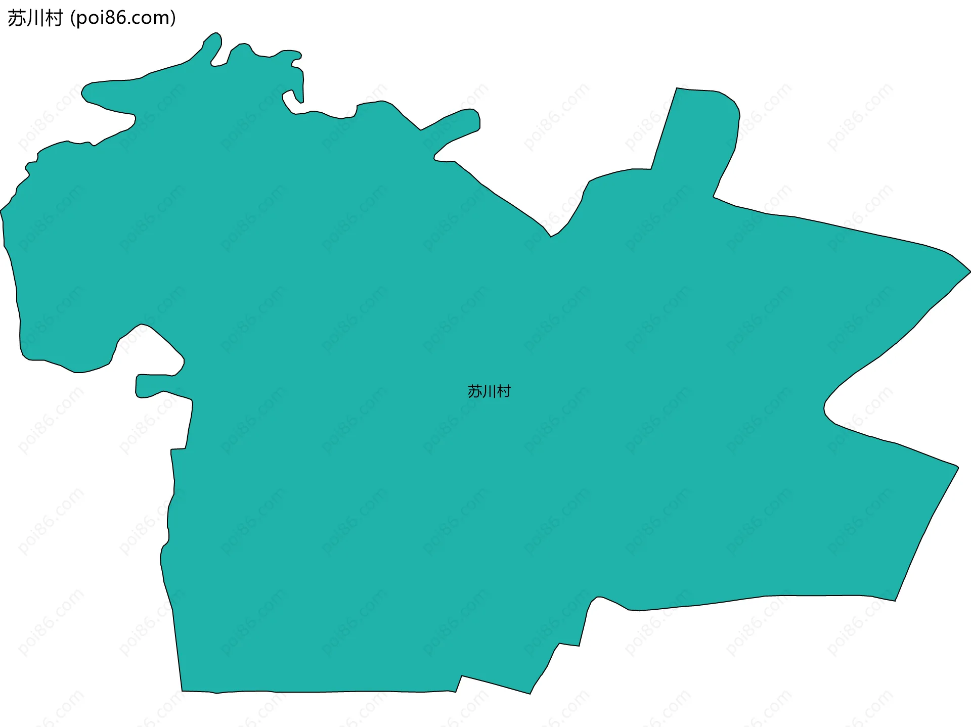 苏川村边界地图