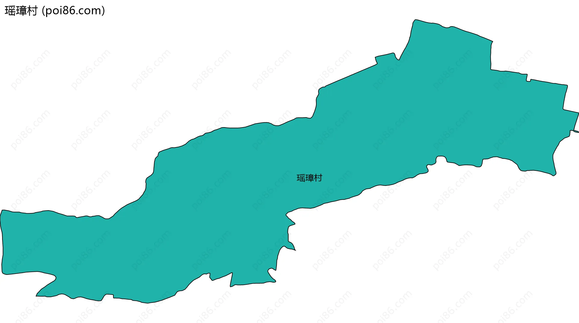 瑶璋村边界地图