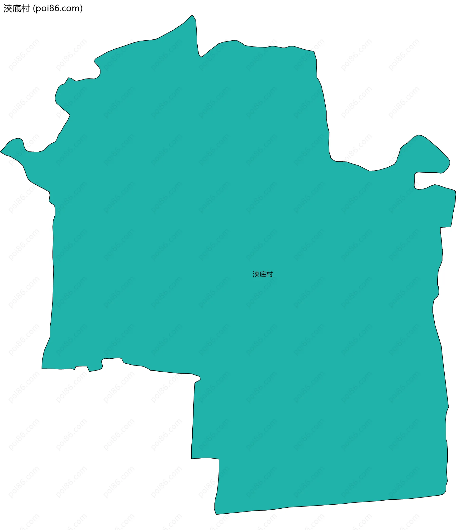 浃底村边界地图