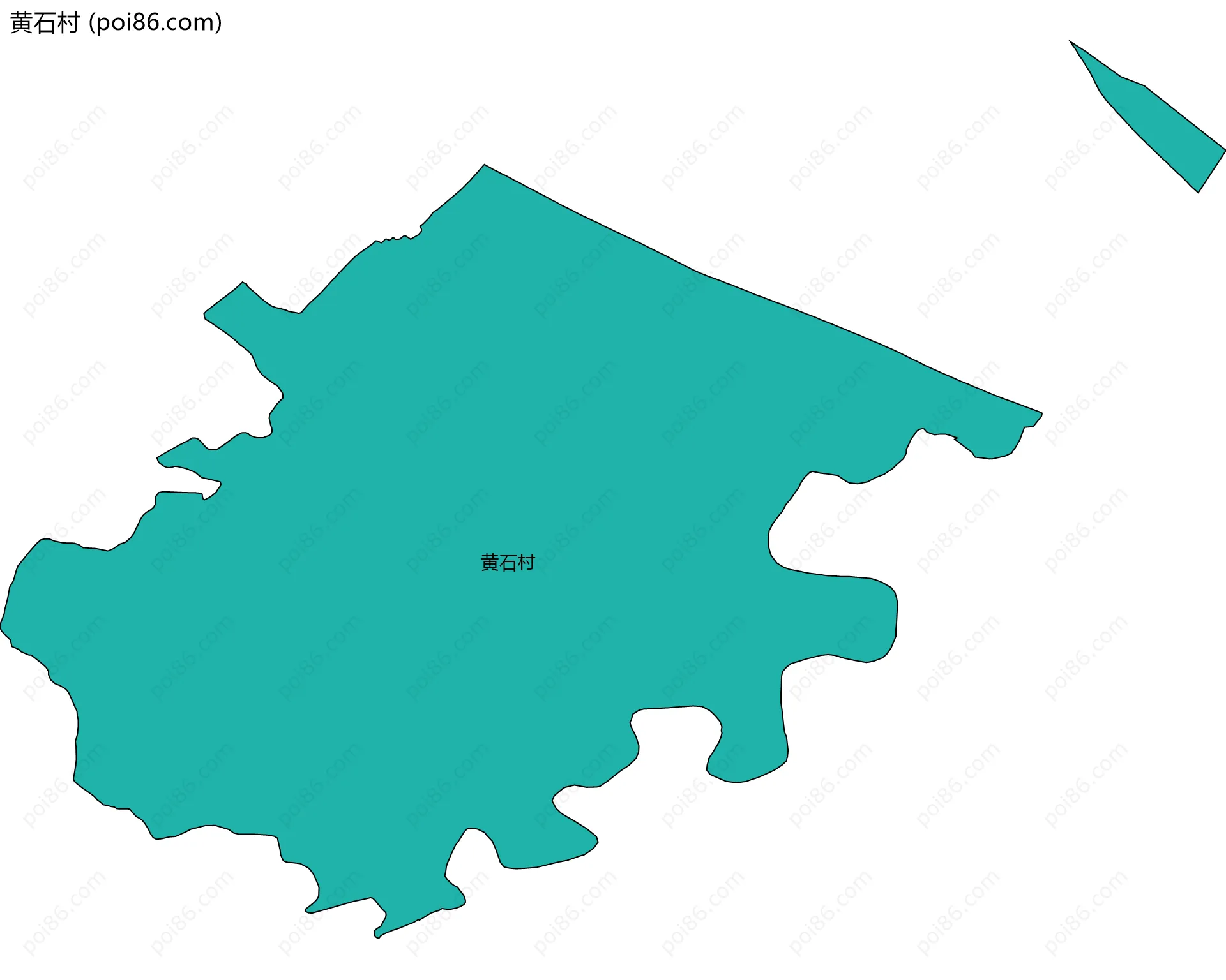 黄石村边界地图
