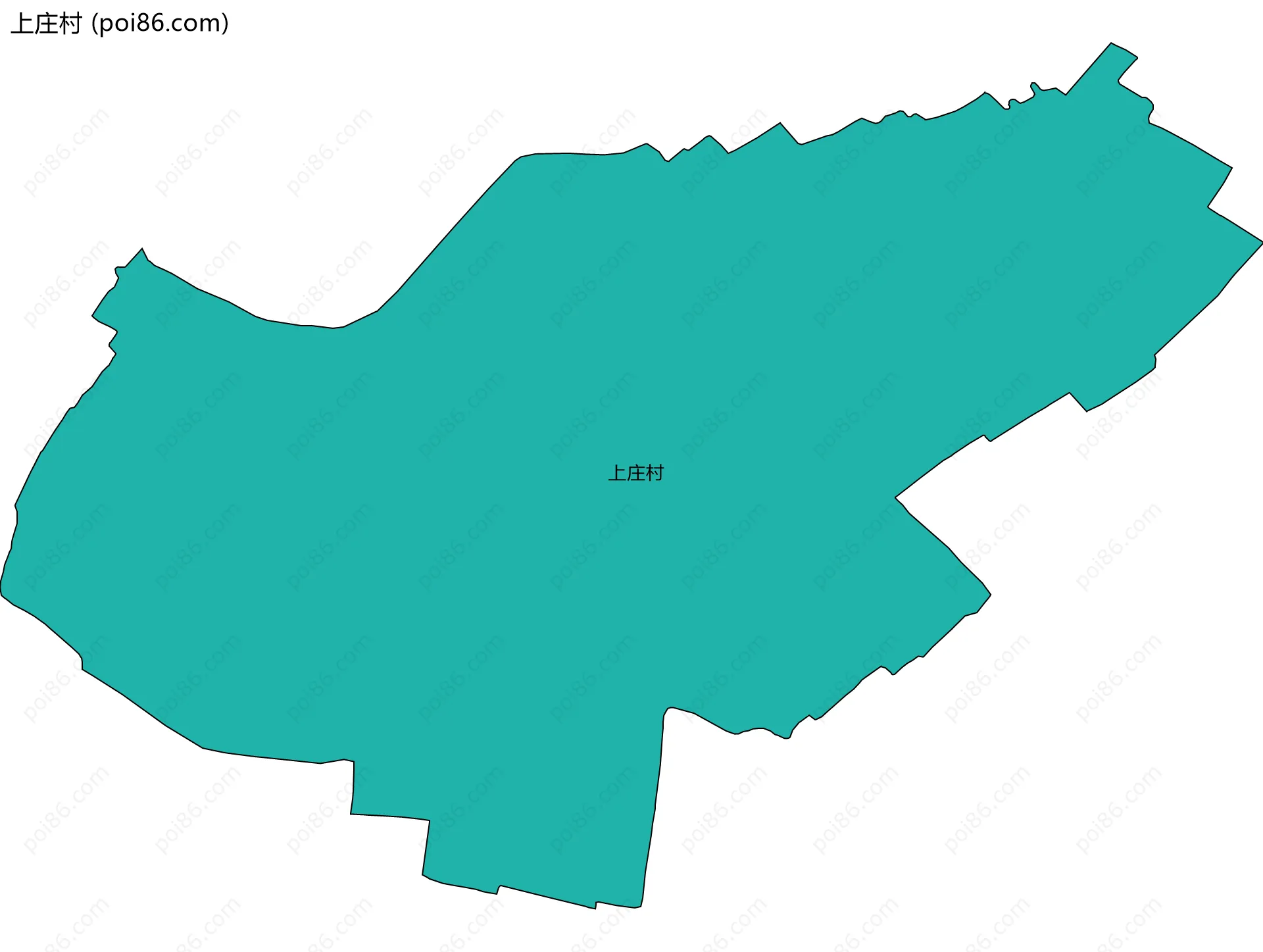 上庄村边界地图