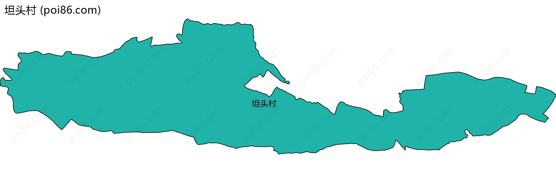 坦头村边界地图