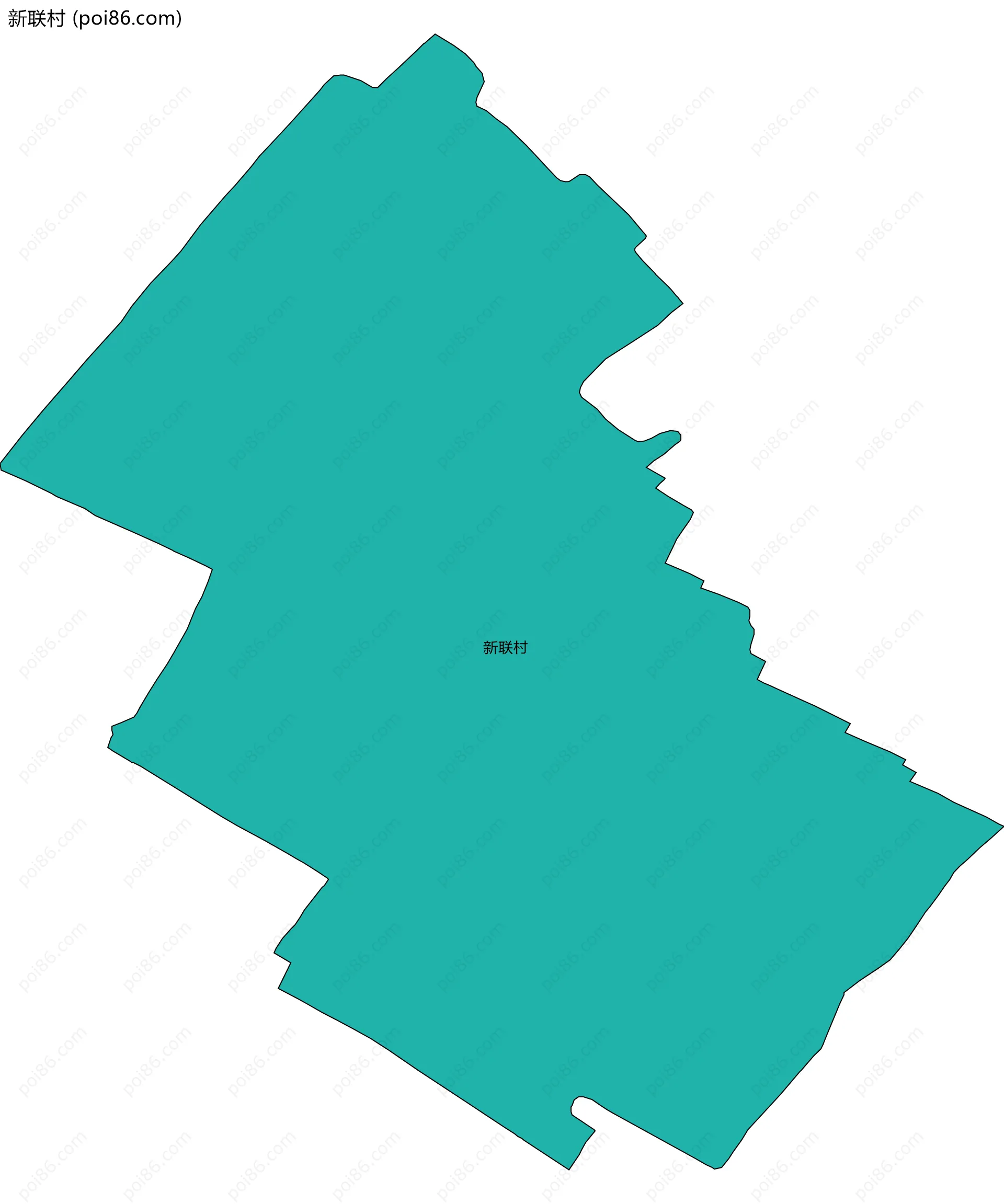 新联村边界地图