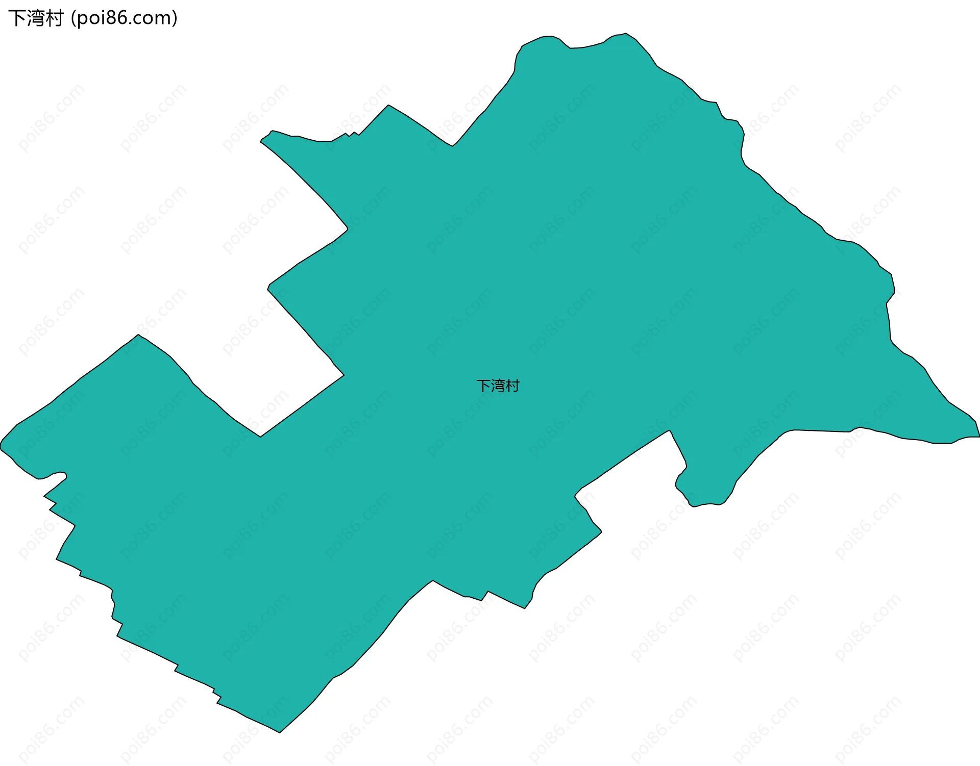 下湾村边界地图