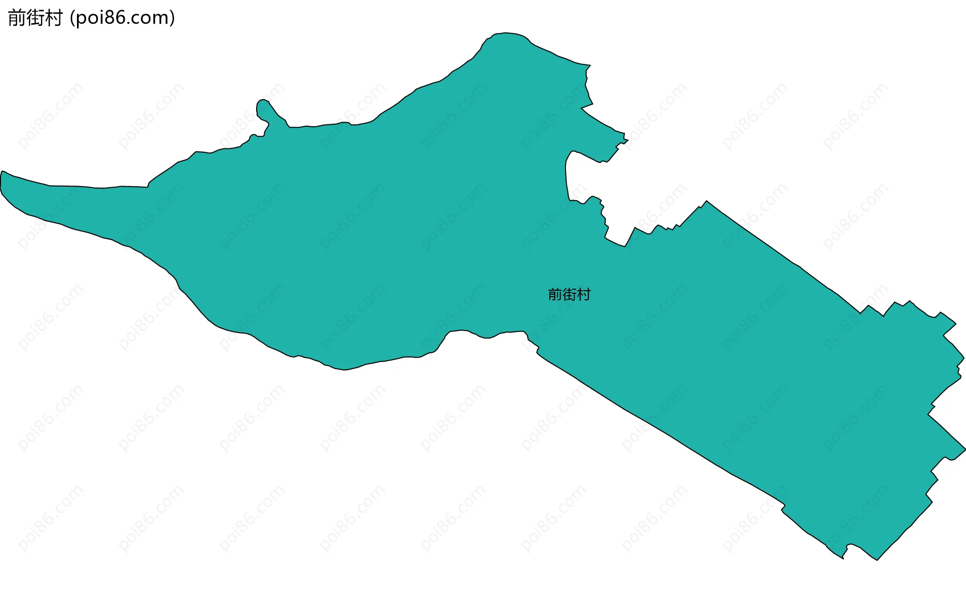 前街村边界地图