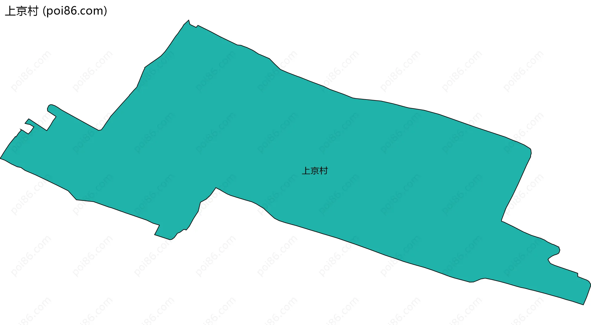 上京村边界地图