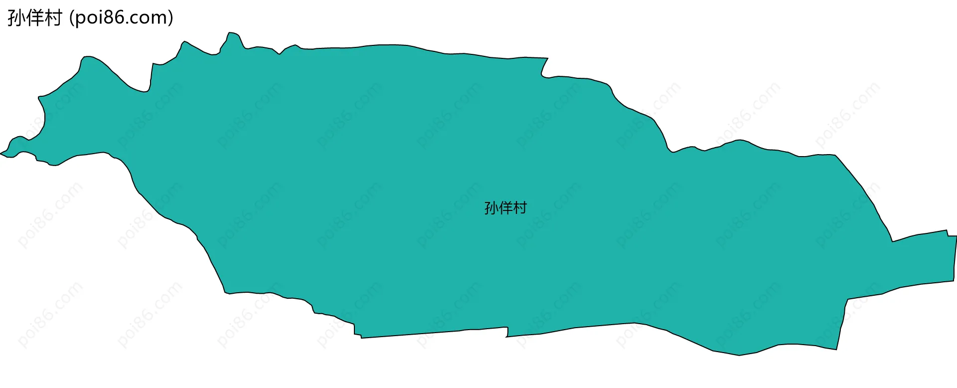 孙佯村边界地图