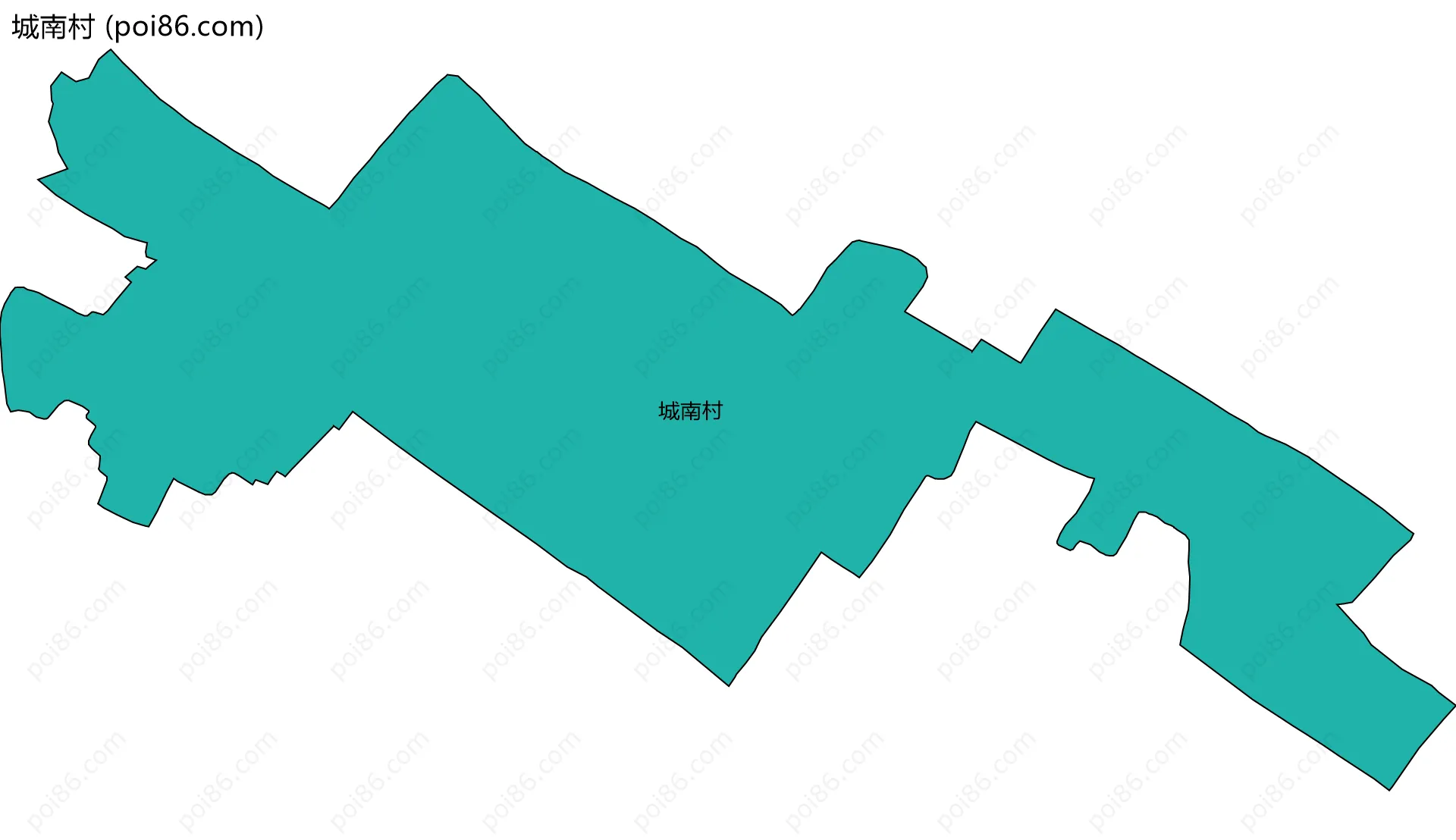 城南村边界地图